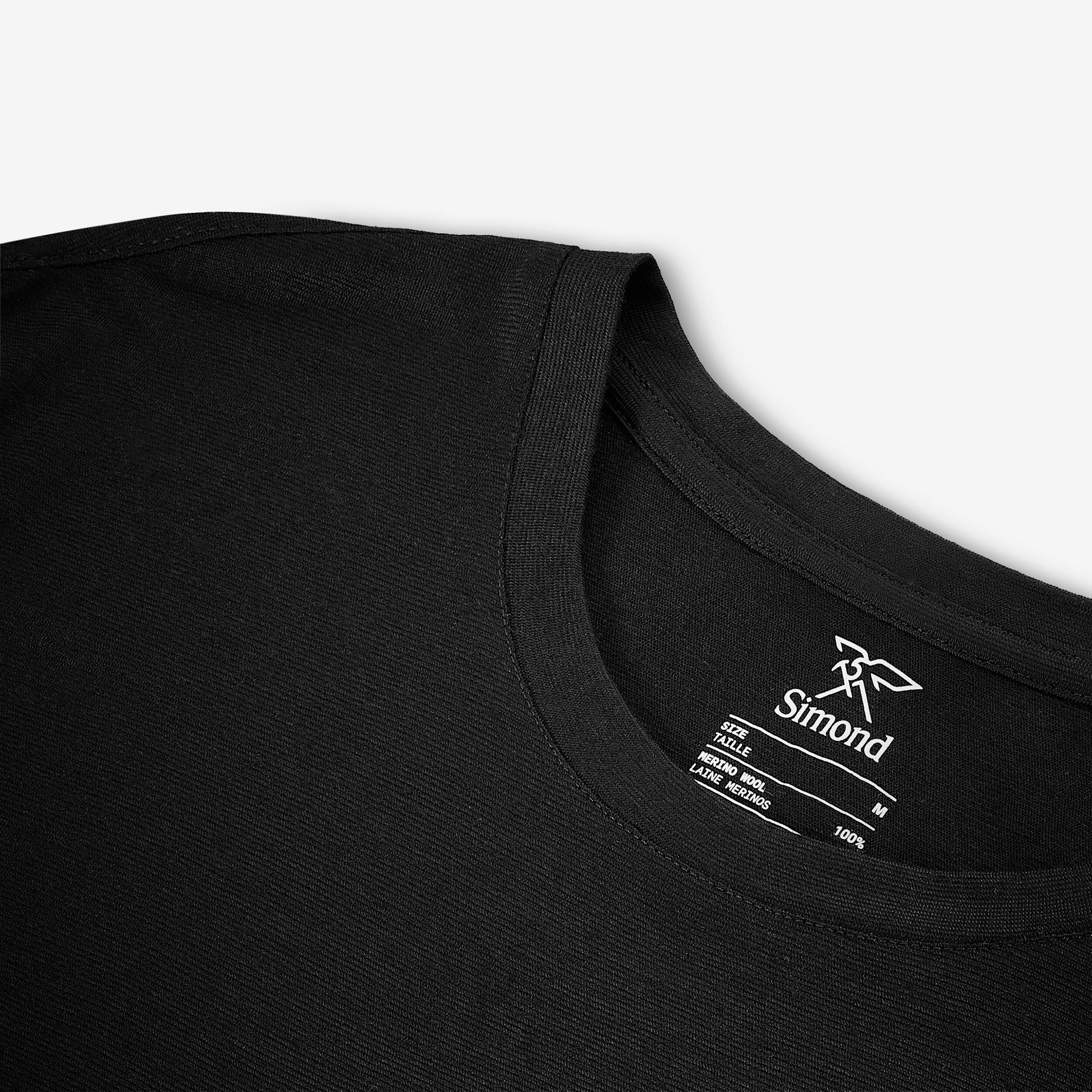 T-shirt de longue randonnée en laine mérinos homme 7/13