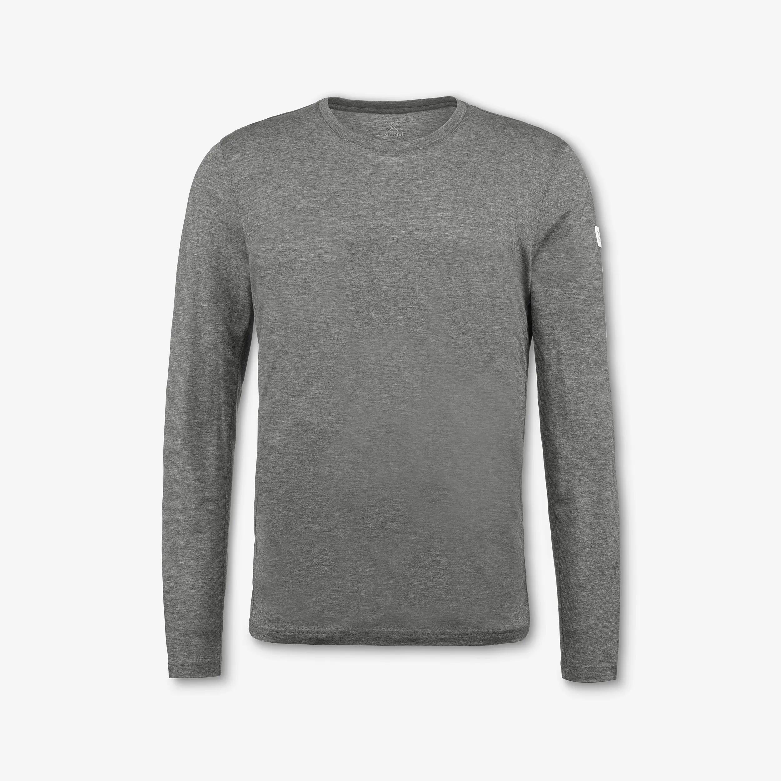 T-Shirt lana merinos trekking uomo MERINO REC FRESH grigia 8/8