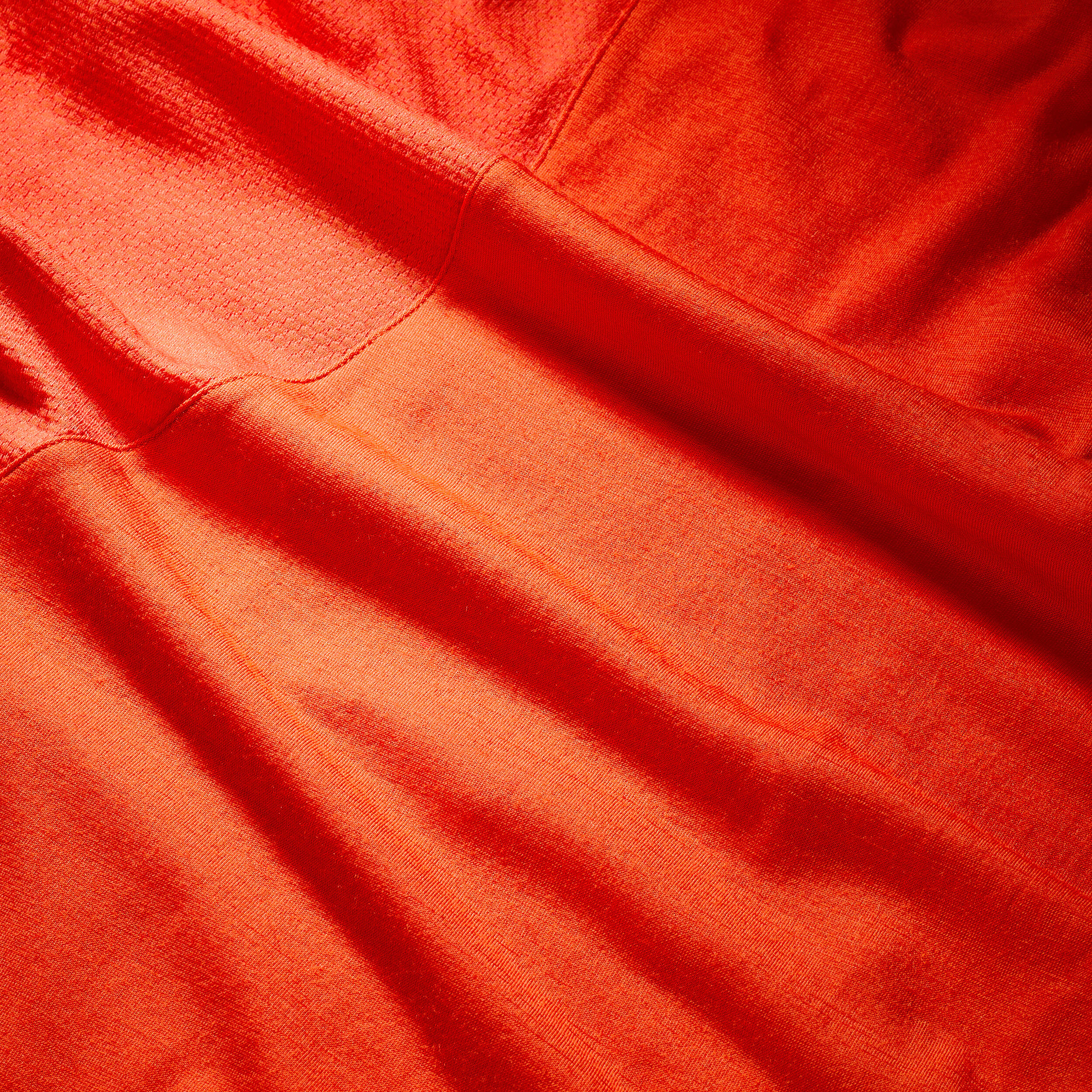 Damen-Trekking-T-Shirt mit kurzen Ärmeln aus Merinowolle, Merino Resist orange 7/8