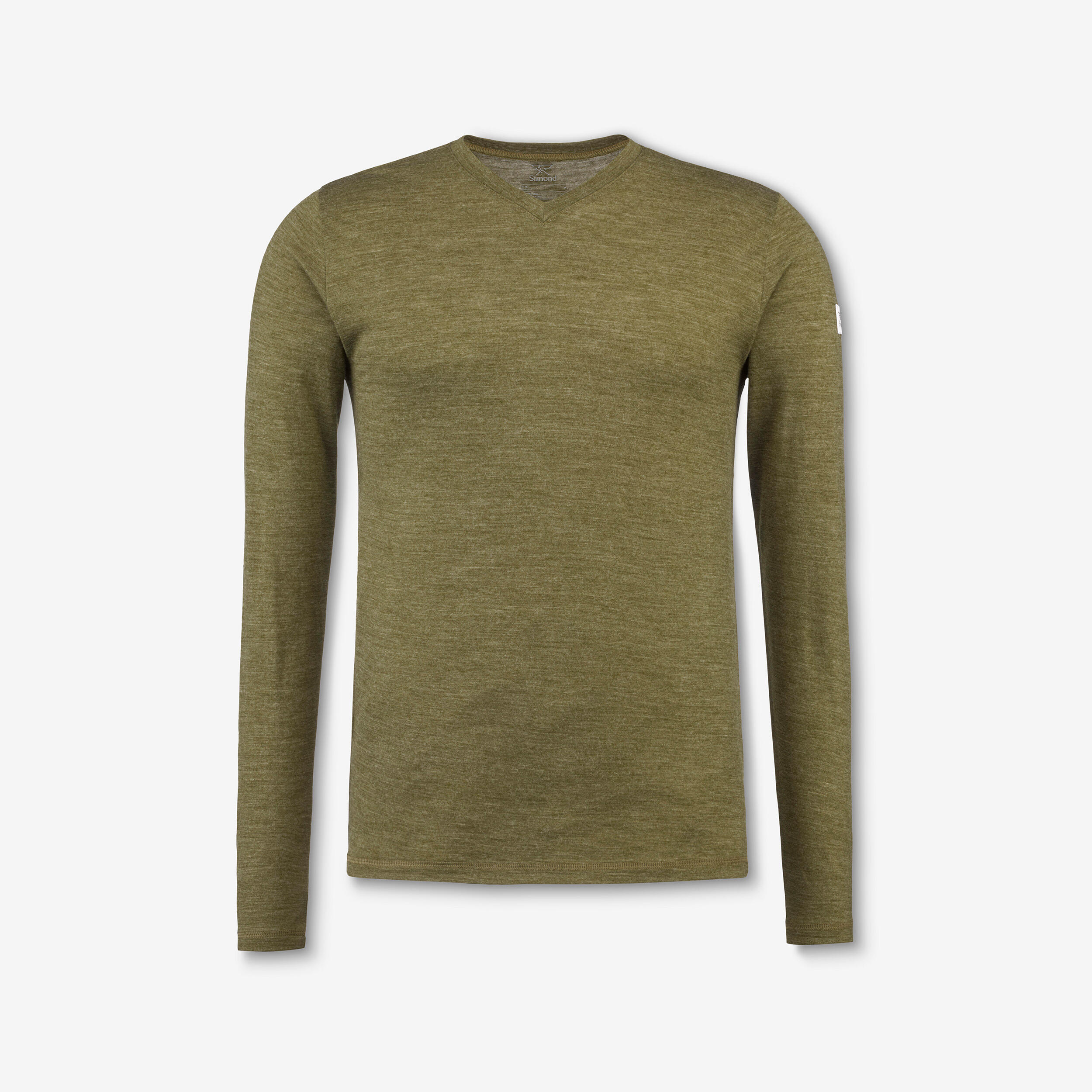 Chandail à manches longues de longue randonnée en mérinos homme, Merino Fresh - SIMOND