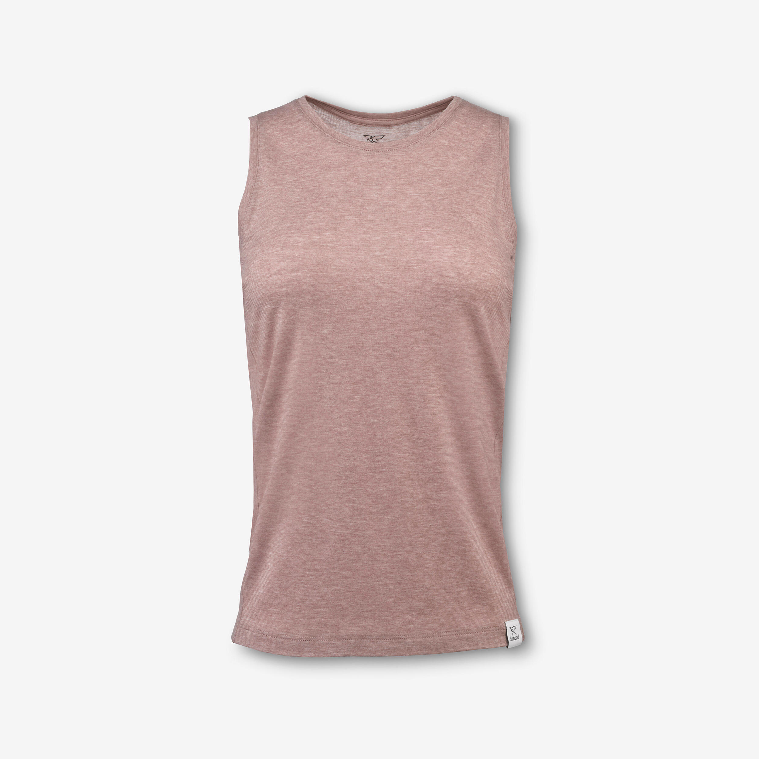 Women’s recycled Merino wool trekking tank top, Merino Rec Fresh - Pink - SIMOND