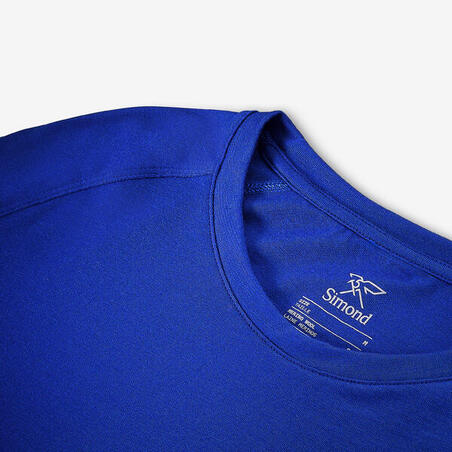 Футболка чоловіча Merino Resist з довгими рукавами для гірського трекінгу синя