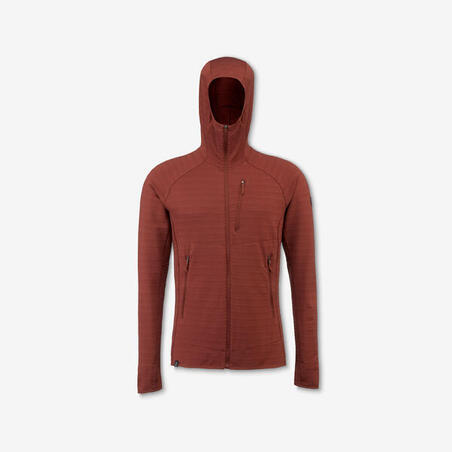 Кофта чоловіча Merino Resist з мериносової вовни з капюшоном коричнева