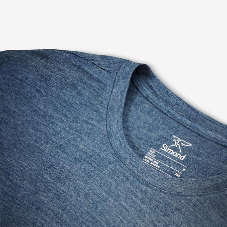 Футболка чоловіча Merino Fresh для трекінгу із мериносової вовни блакитна