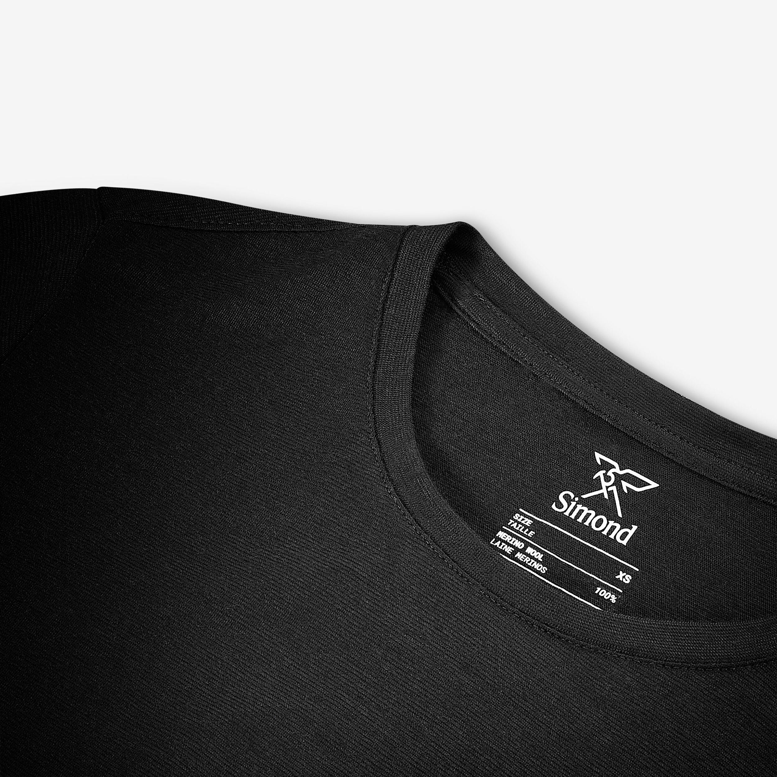 T-shirt de longue randonnée en laine mérinos femme 6/8