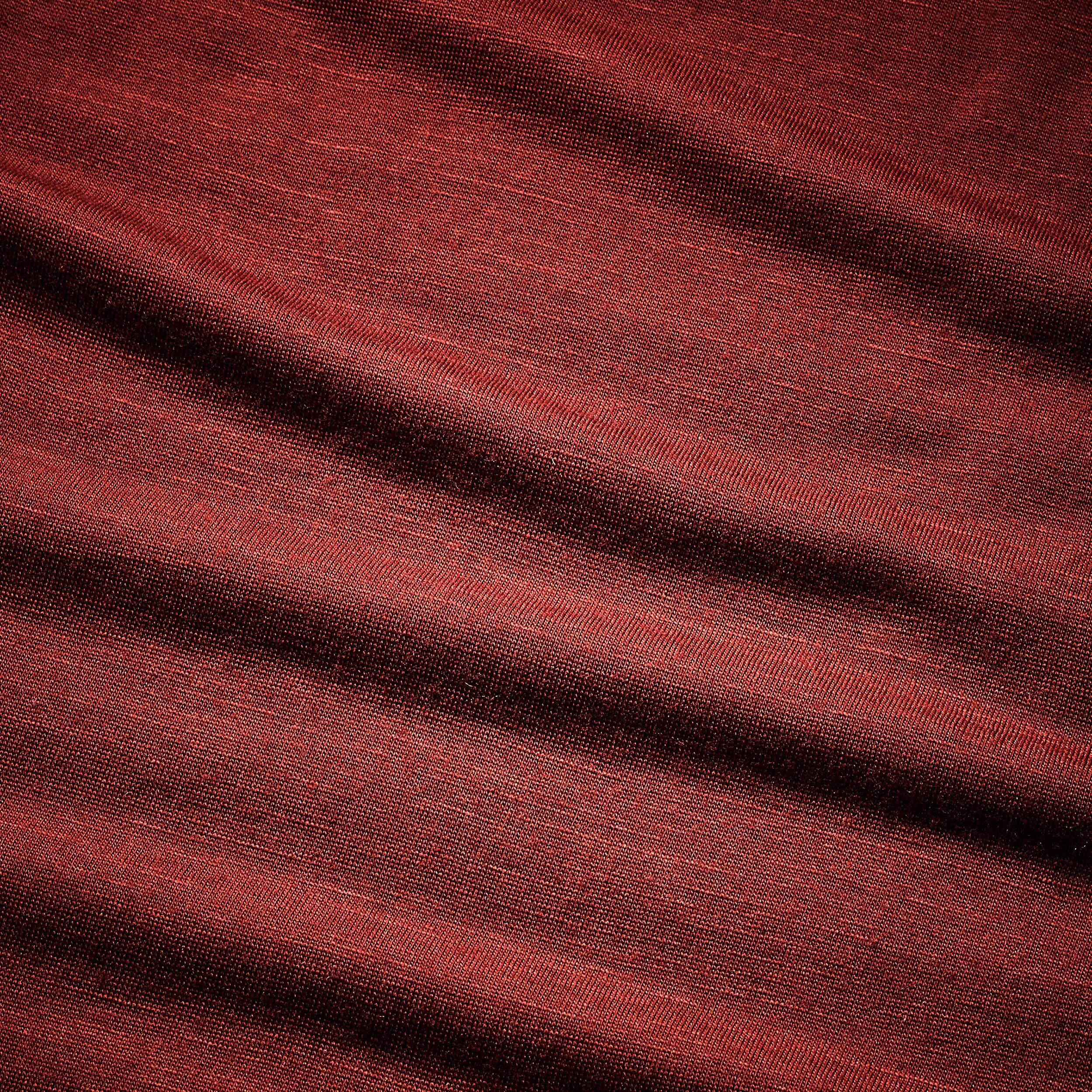 Camiseta manga larga 100% lana merina mujer, Merino 100% marrón  7/8