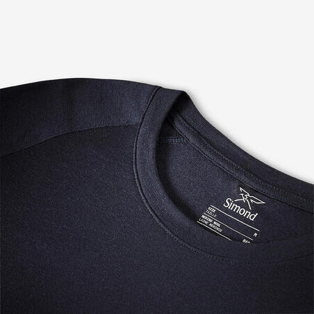 Футболка чоловіча Merino Resist з довгими рукавами для гірського трекінгу синя