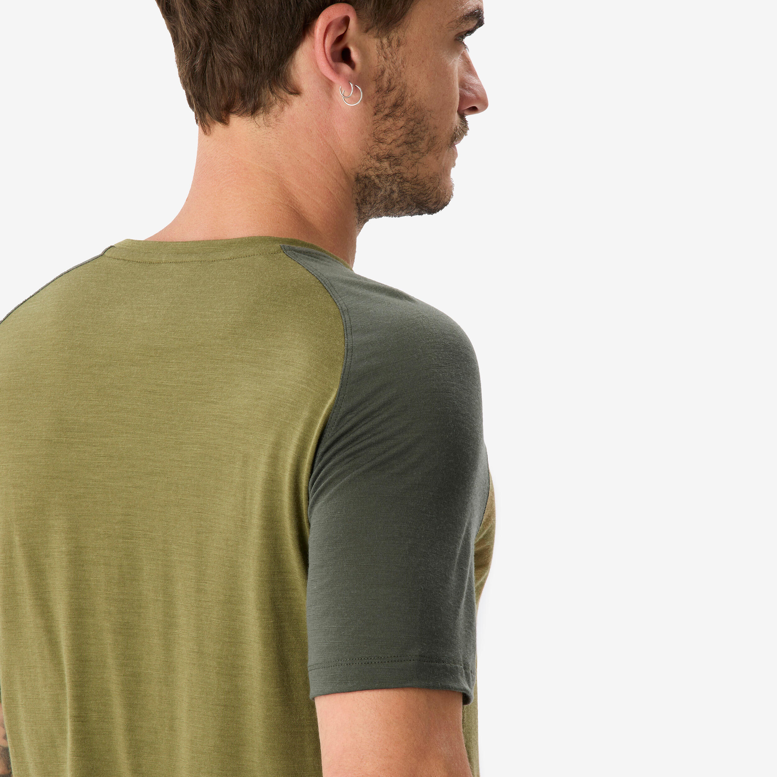 T-shirt de randonnée en laine mérinos homme, Merino Resist - FORCLAZ