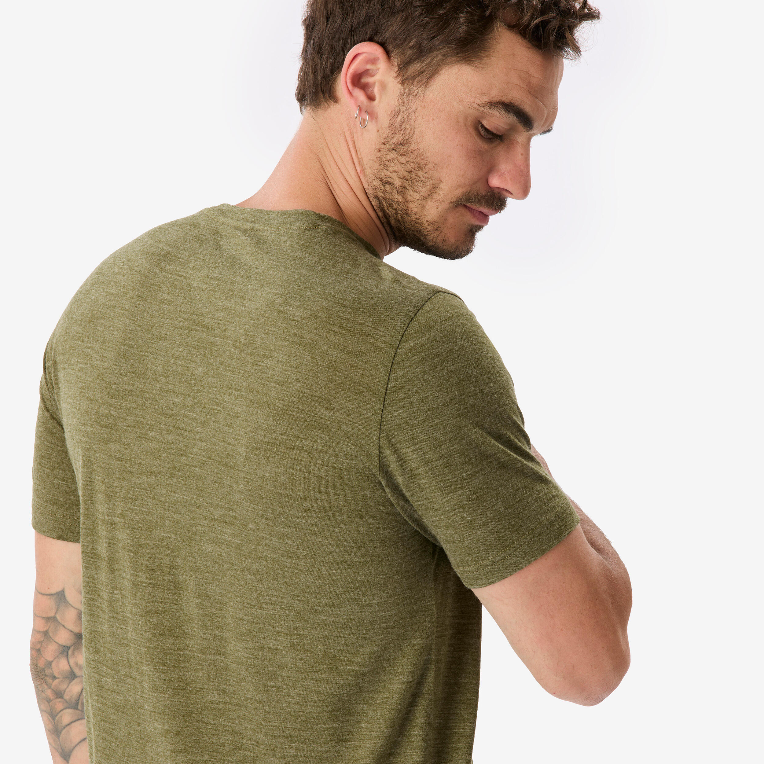 T-shirt de longue randonnée en laine mérinos homme, Merino Fresh 5/7
