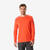 T-shirt manches longues en laine mérinos homme, Merino Resist orange