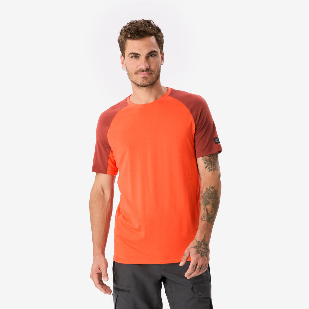 Ανδρικό Κοντομάνικο T-shirt, Merino Resist - Πορτοκαλί