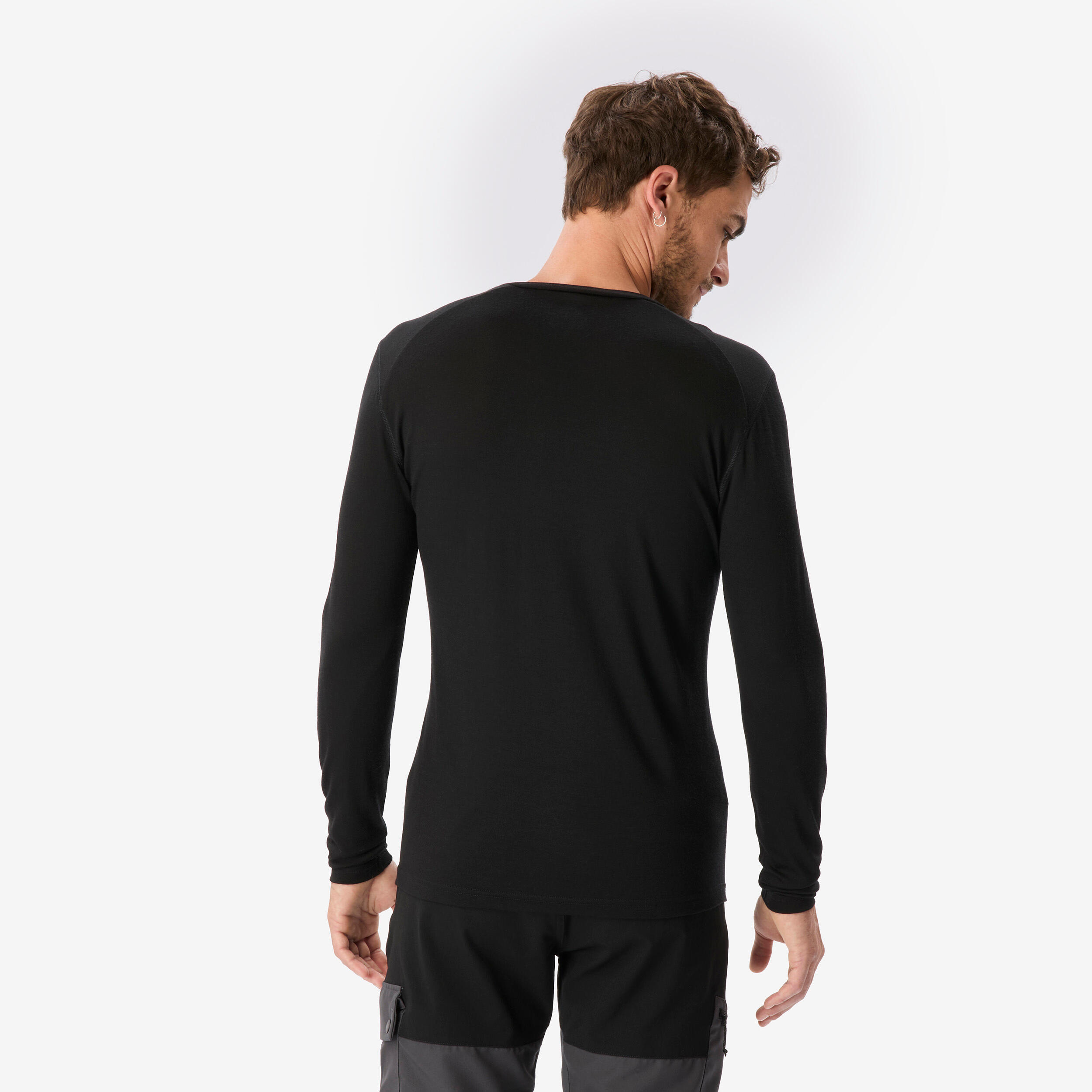 T-shirt à manches longues en laine mérinos homme, MT 500 4/8