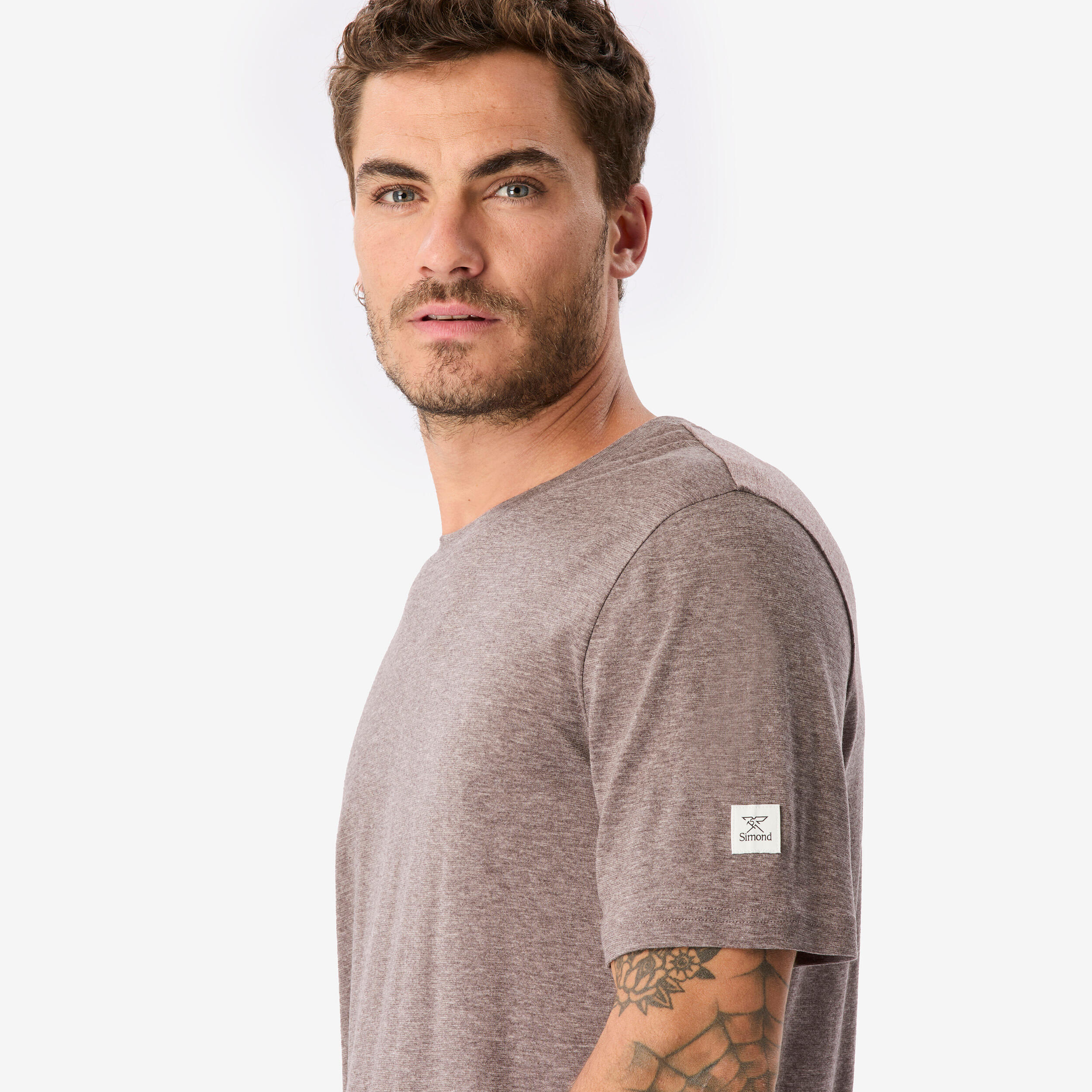 T-shirt de longue randonnée en laine mérinos homme, Merino Rec Fresh 3/8