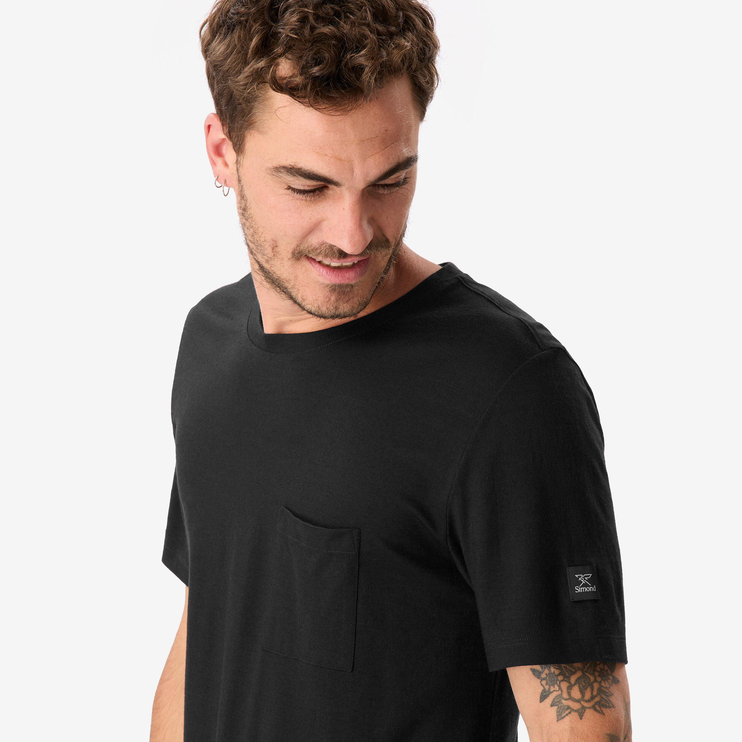 T-shirt de longue randonnée en laine mérinos homme 4/13