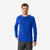 T-shirt manches longues en laine mérinos homme, Merino Resist bleu