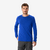 T-shirt manches longues en laine mérinos homme, Merino Resist bleu