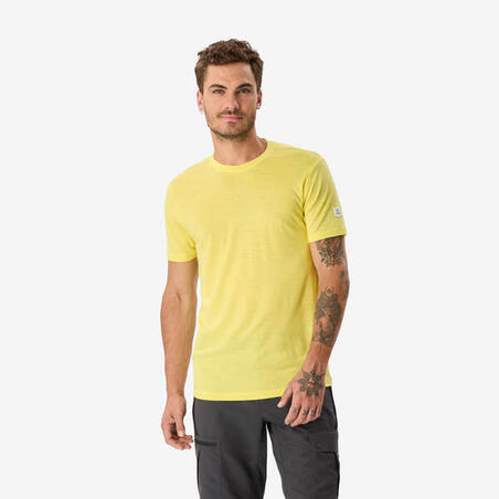 Футболка чоловіча Merino Fresh для трекінгу із мериносової вовни жовта