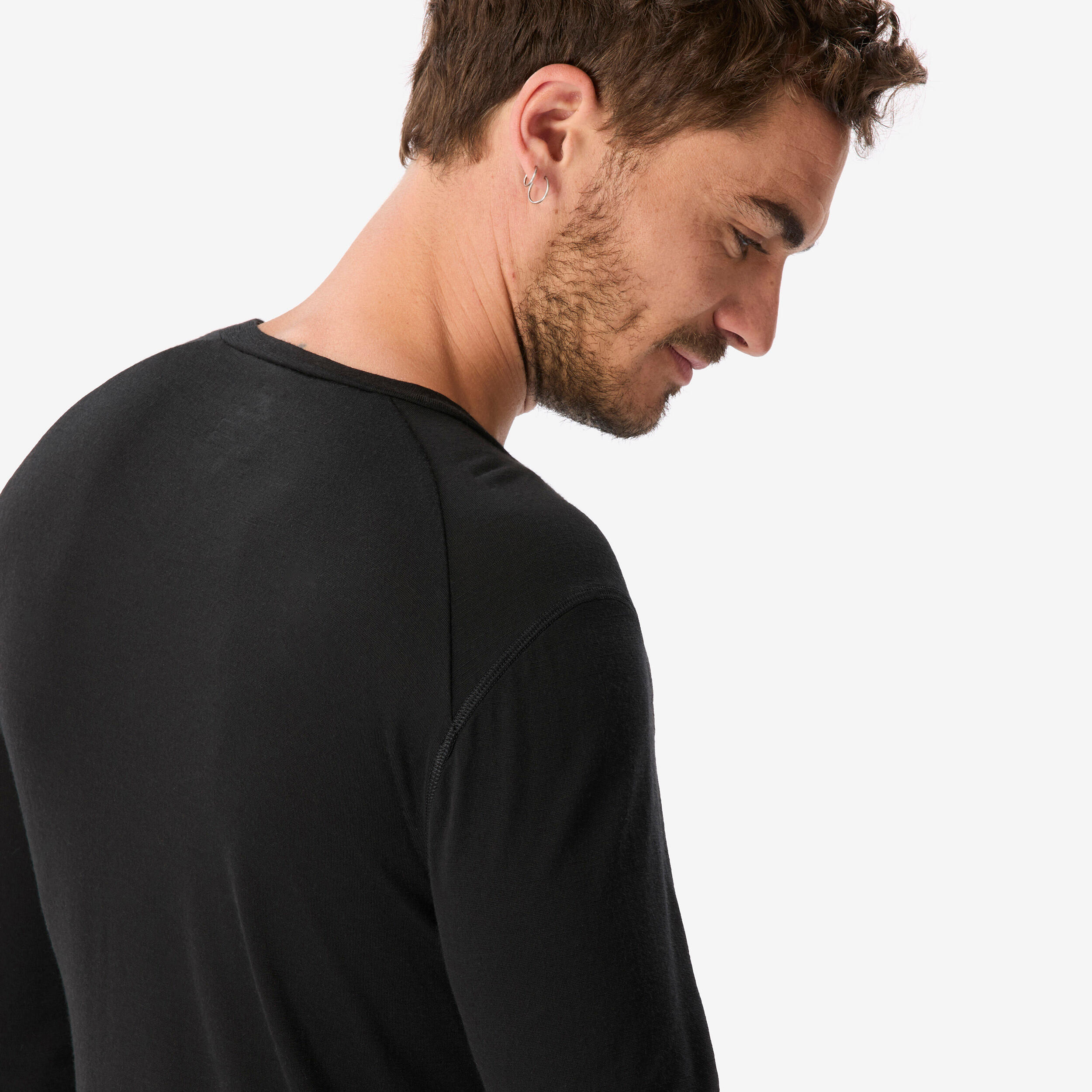 Men's 100% Merino Wool Long-Sleeved T-shirt, MT 500 - SIMOND