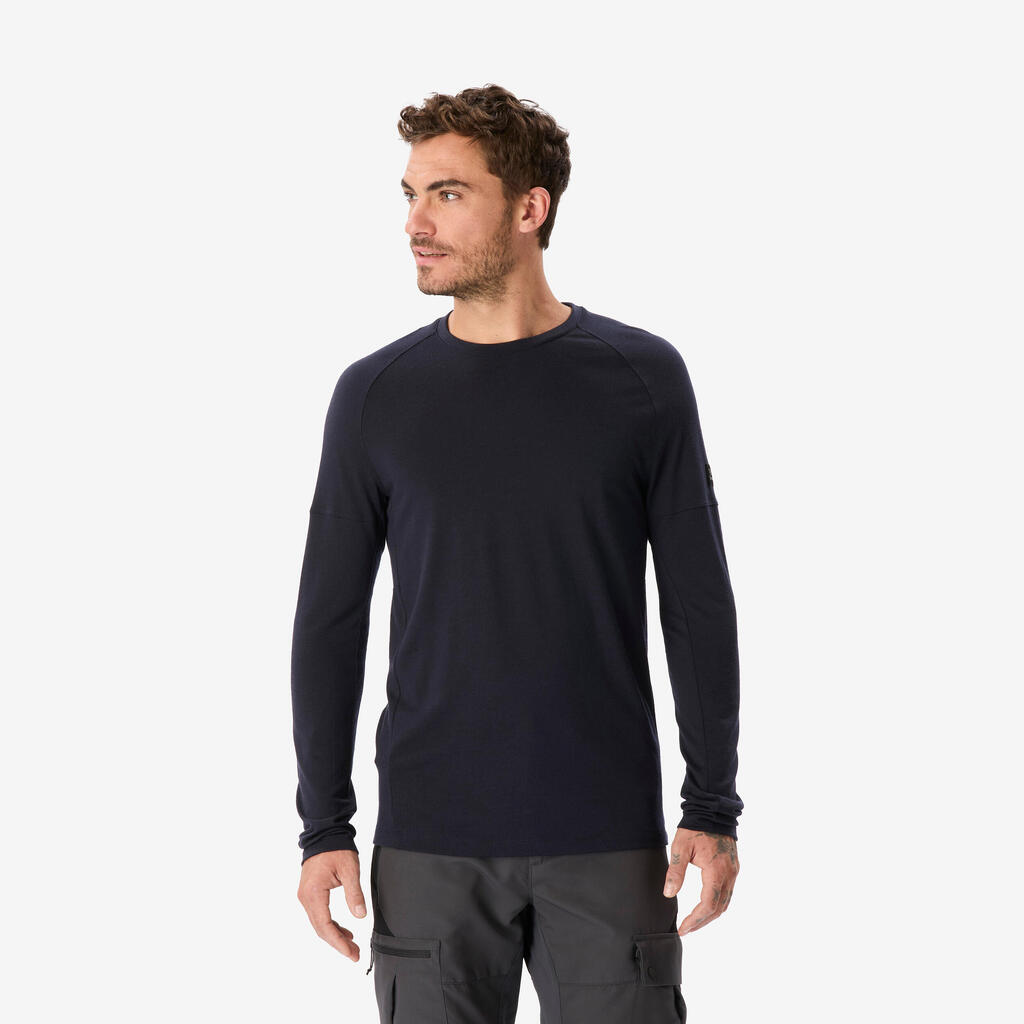 Men's long-sleeved merino wool t-shirt, Merino Resist
