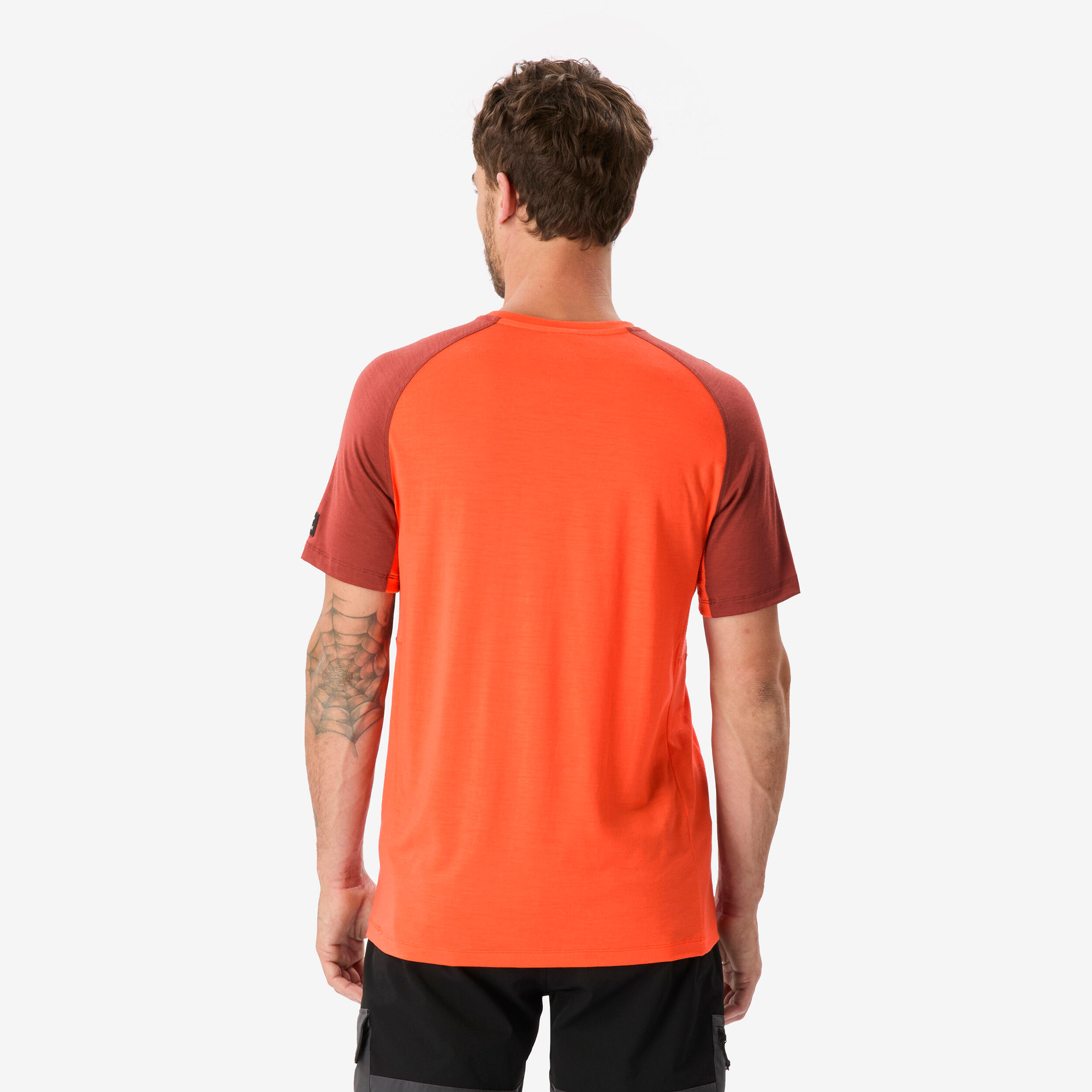 T-shirt Merino Resist voor heren oranje 4/8