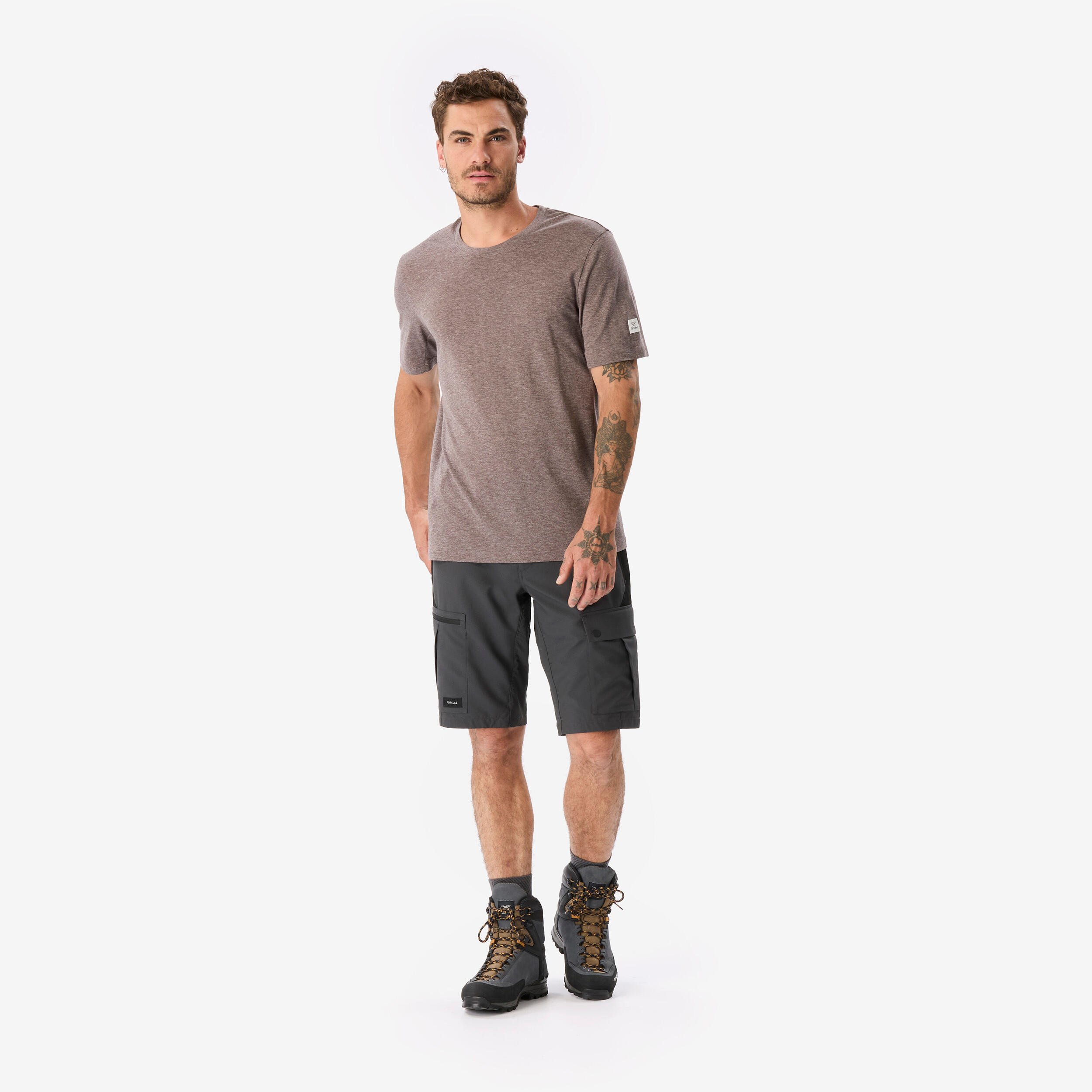 T-shirt de longue randonnée en laine mérinos homme, Merino Rec Fresh 2/8