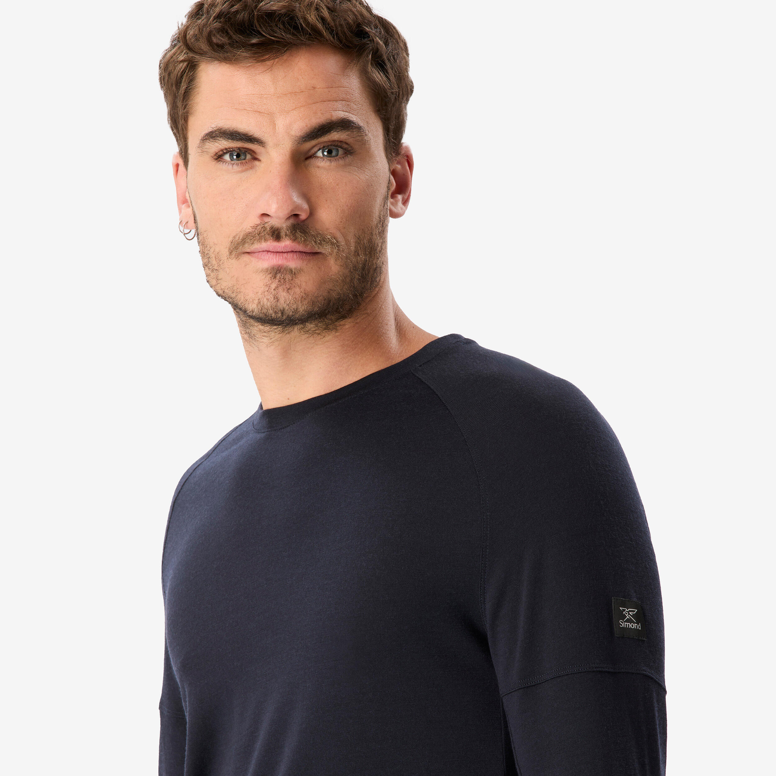 Men's Long-Sleeved Merino Wool T-Shirt, Merino Resist - SIMOND