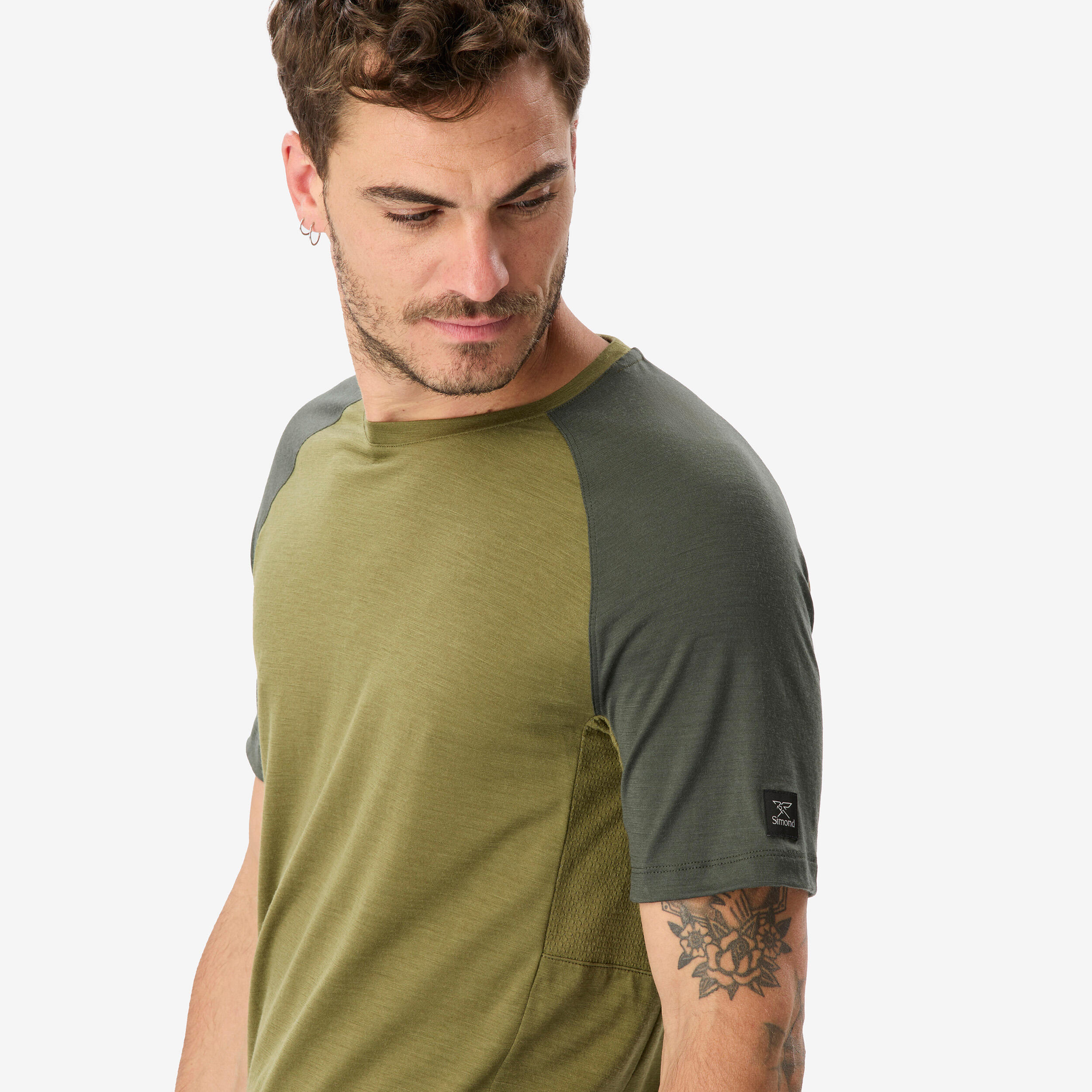 T-shirt de randonnée en laine mérinos homme, Merino Resist - FORCLAZ
