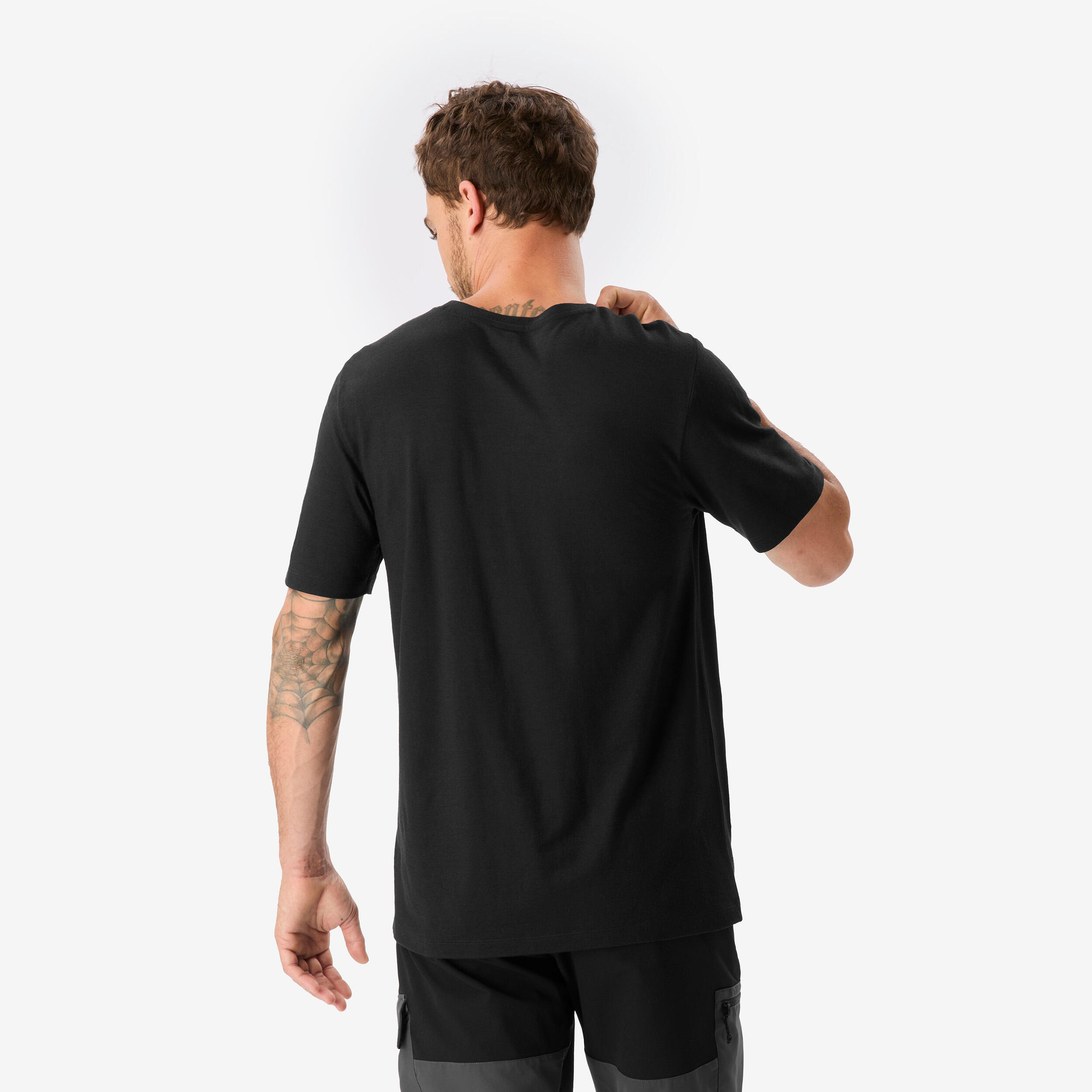 T-shirt de longue randonnée en laine mérinos homme 5/13