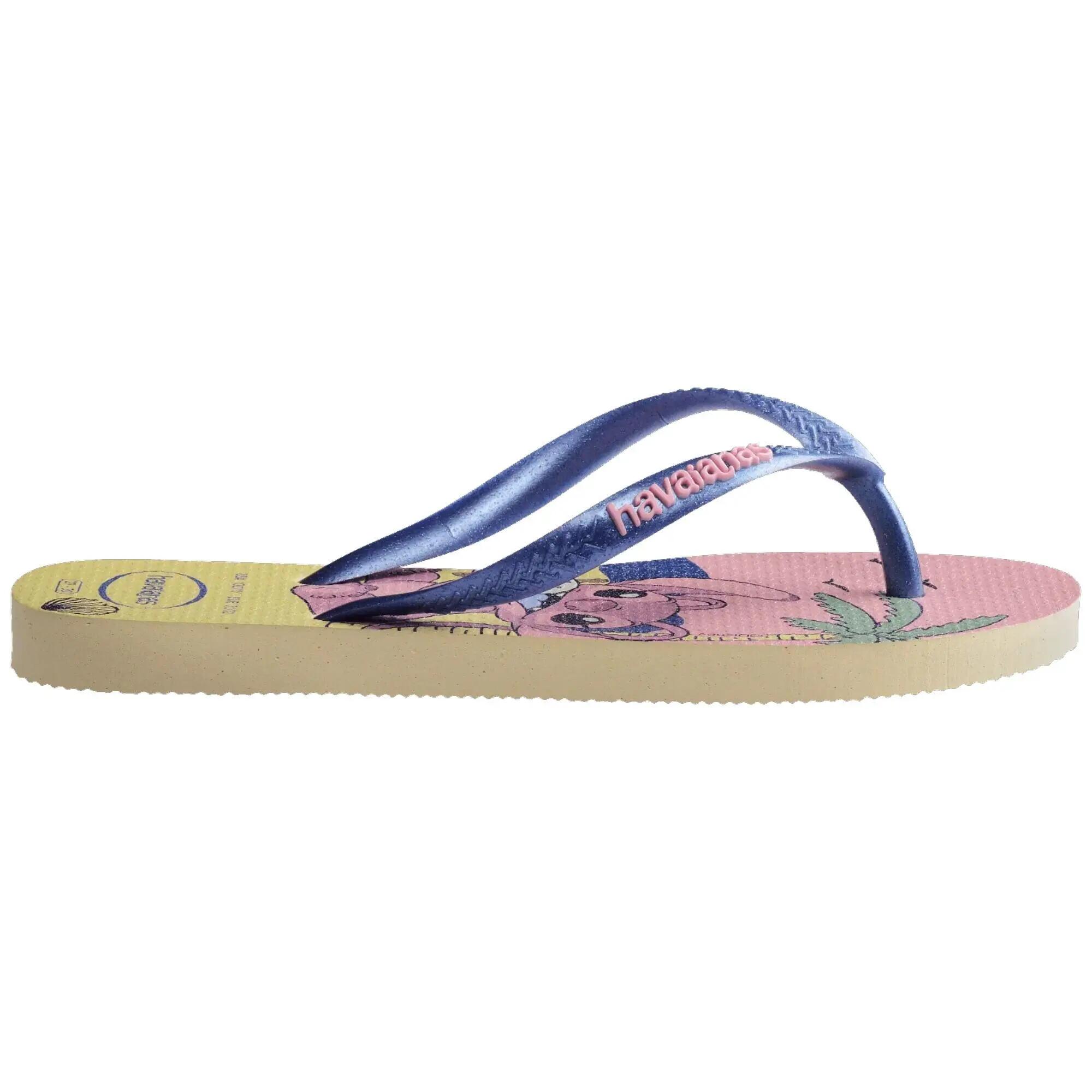 Chanclas Havaianas Stitch Niños Crema Finas 3/4