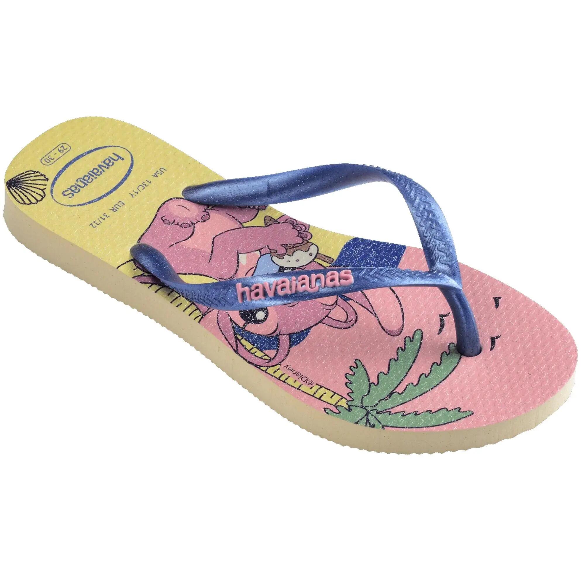 Chanclas Havaianas Stitch Niños Crema Finas 2/4