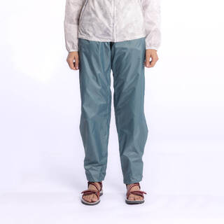 Rain Trousers Women Hiking Lightweight Waterproof - Ash Green