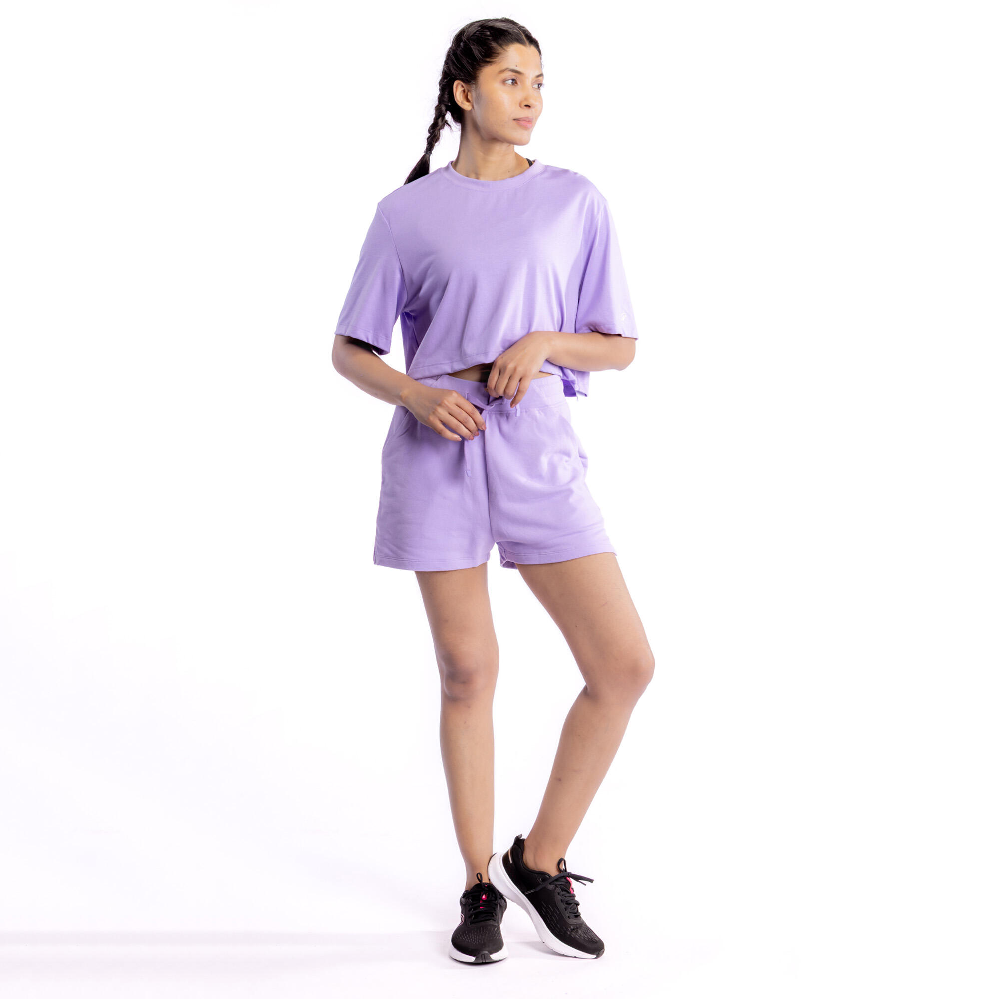 Women's Crop Top T-Shirt - Lavender Purple-image-5