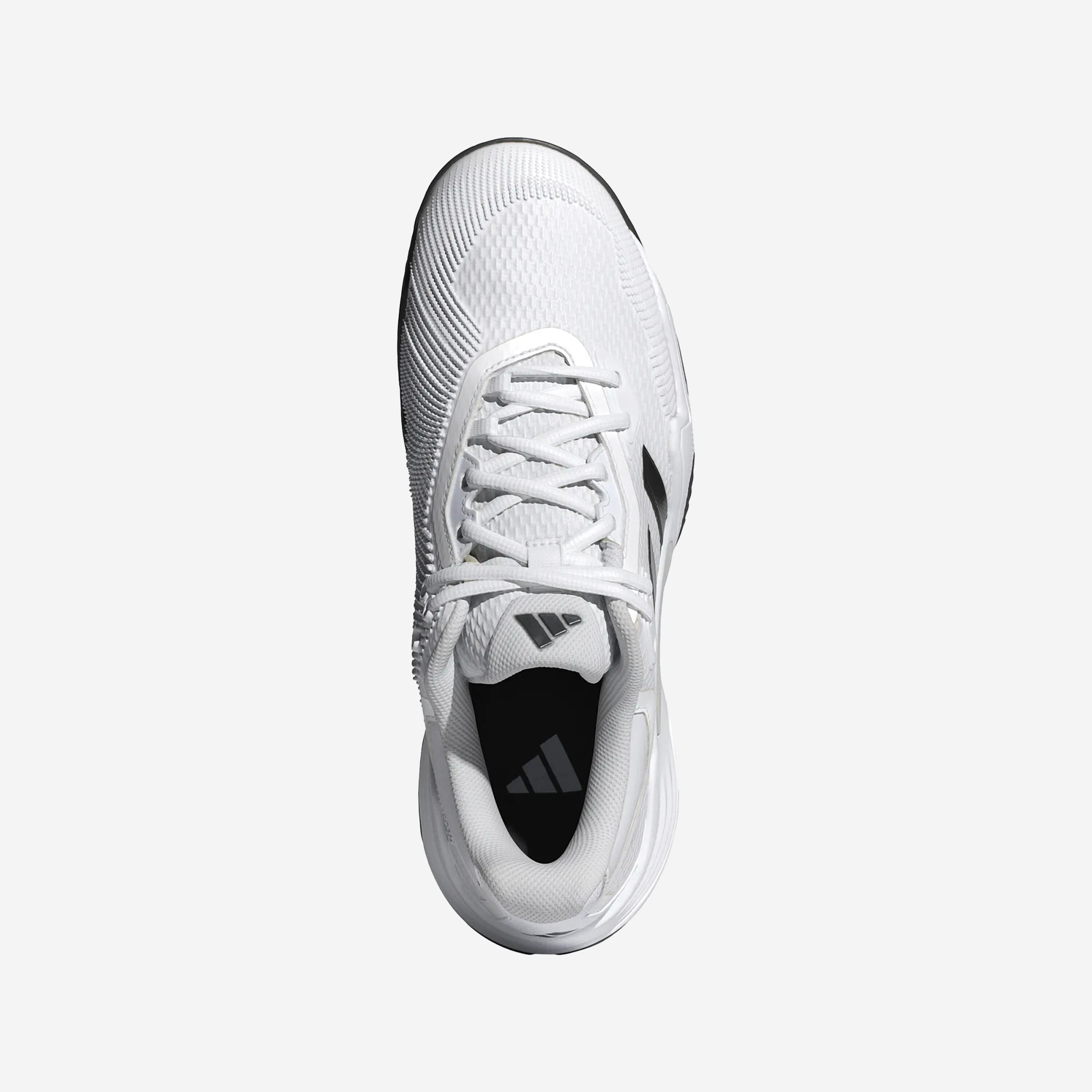 Herren Sandplatz Tennisschuh, Solematch Control Weiss Schwarz 7/7
