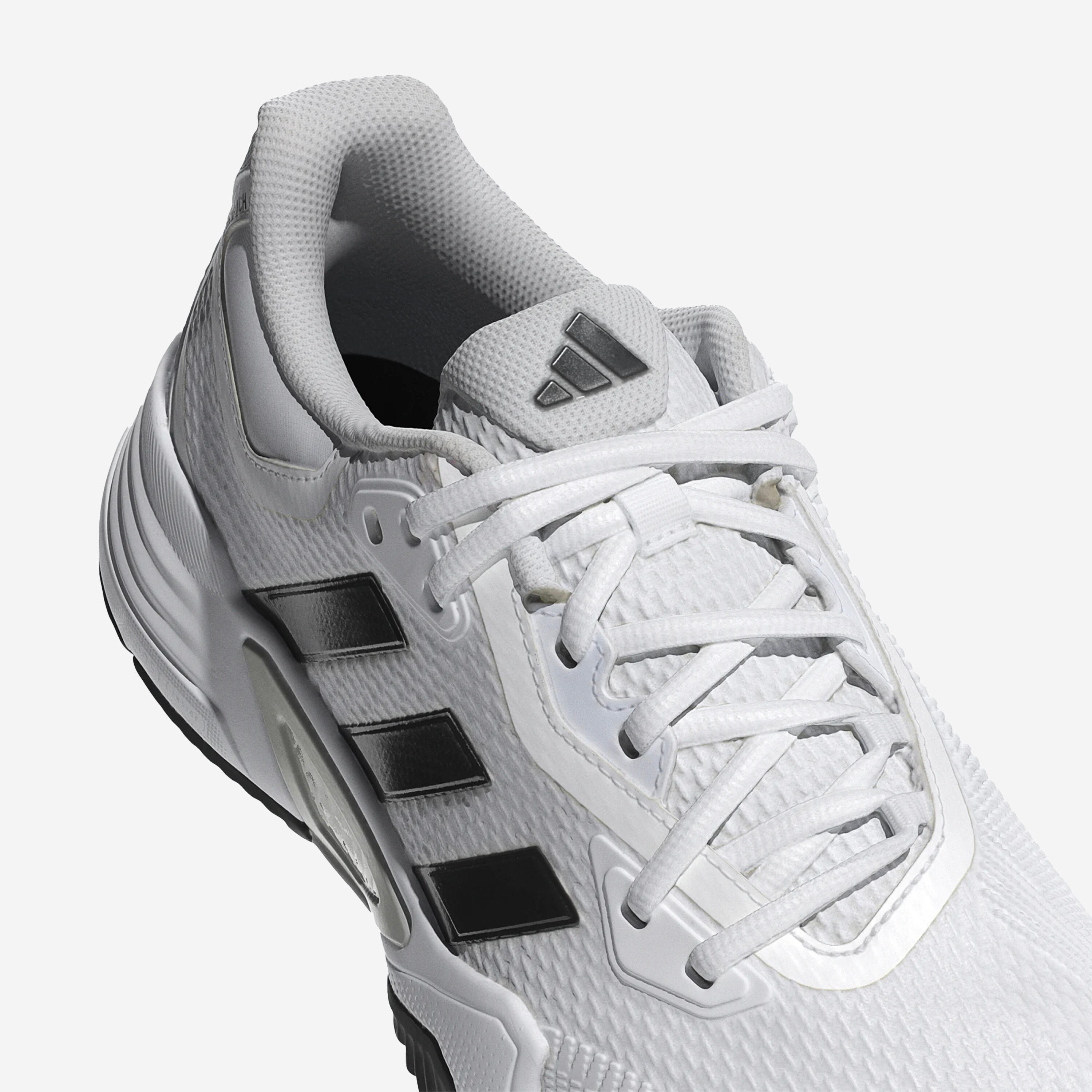 Herren Sandplatz Tennisschuh, Solematch Control Weiss Schwarz 3/7