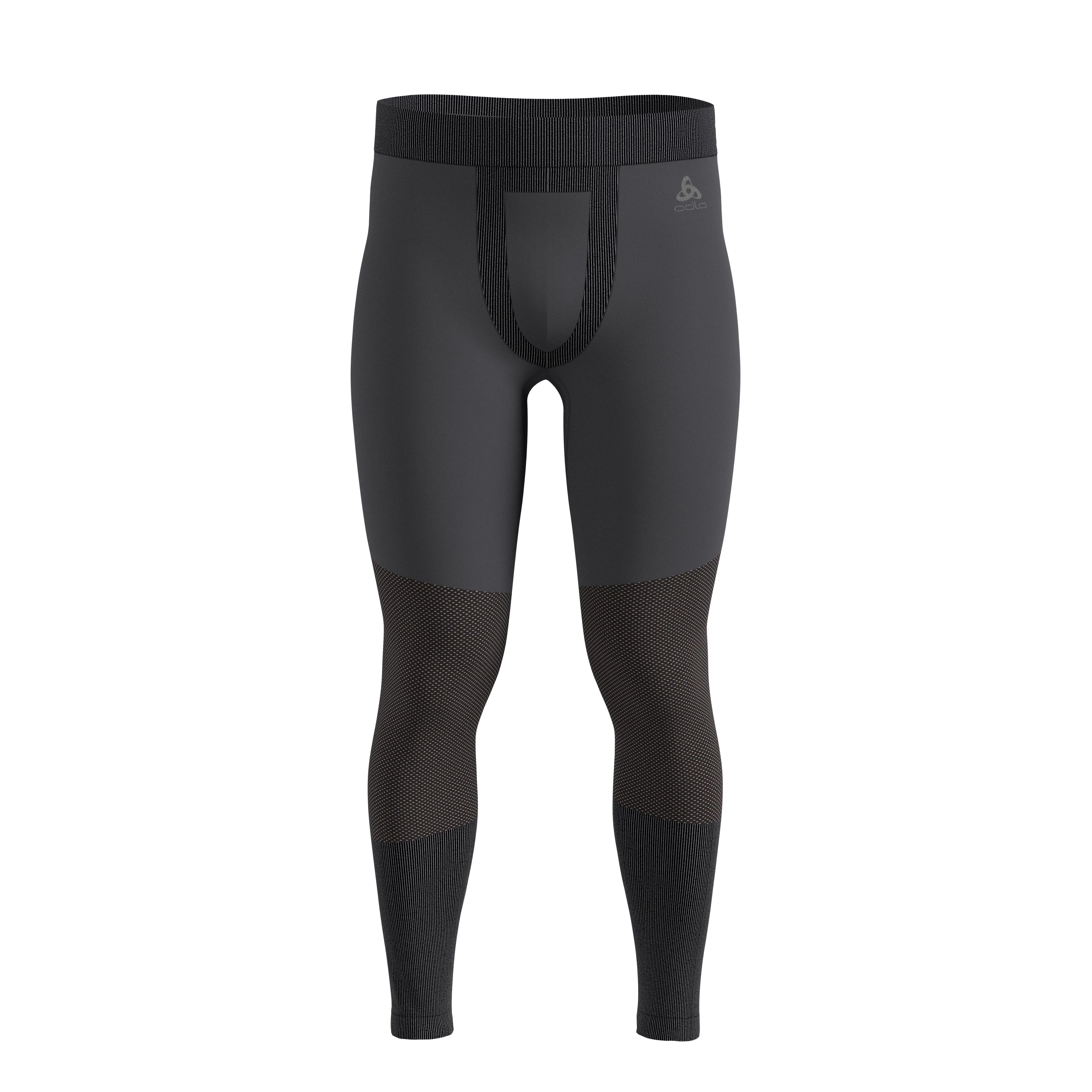 Calças justas térmicas homem, odlo performance cinzento