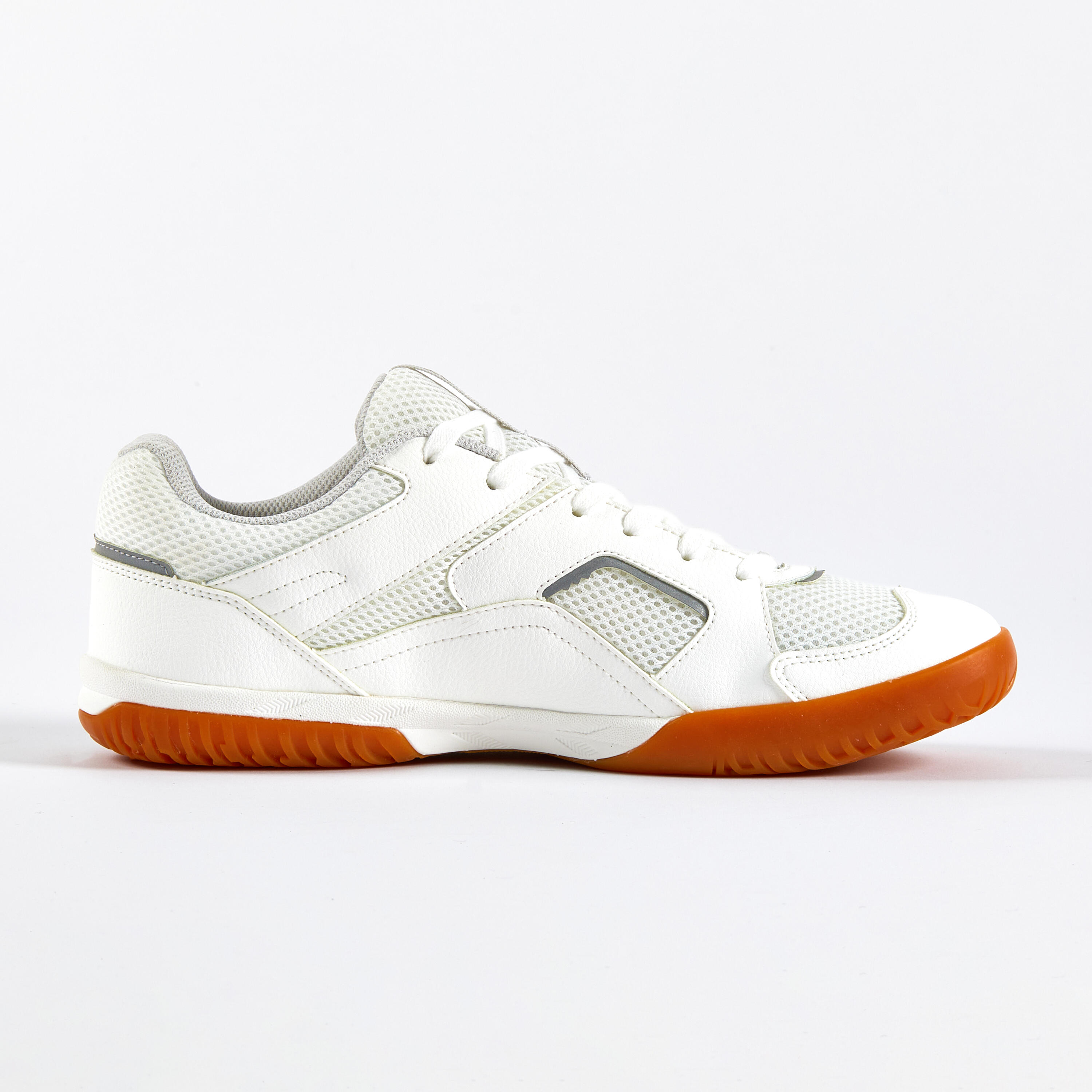 Zapatillas de ping-pong, TTS 530 Lite Blanco y Gris 5/8