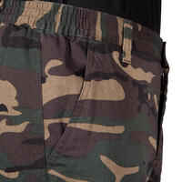 Pantalón De Caza Hombre Solognac Steppe 300 Camuflaje Militar Woodland Verde