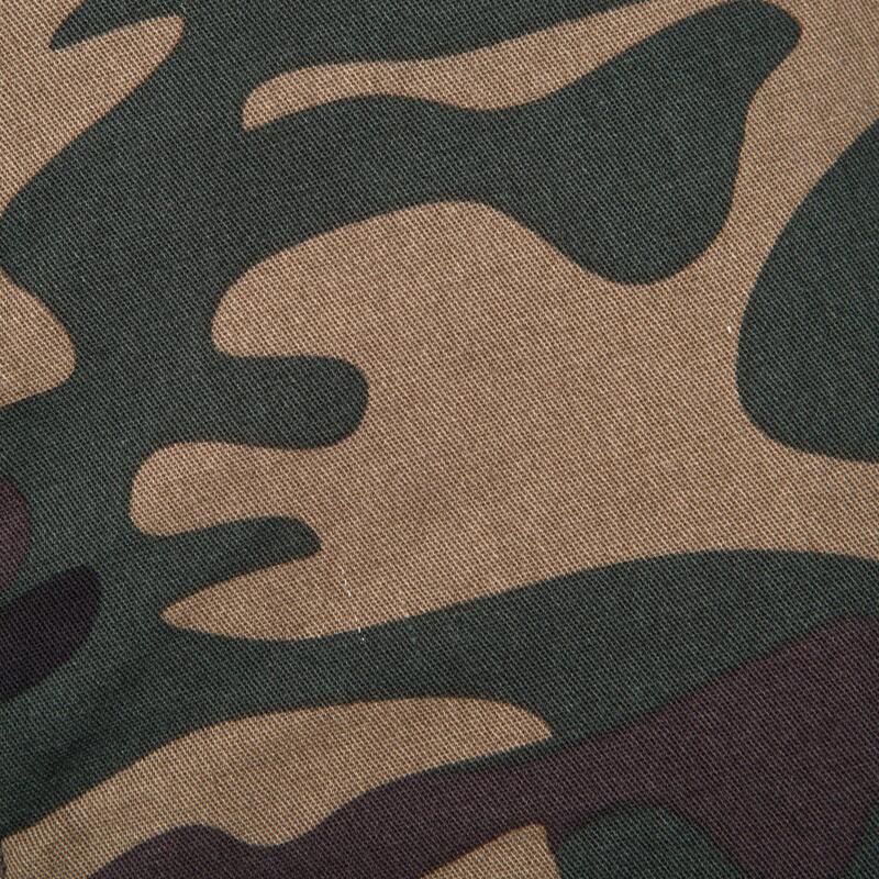 Pantalón Cargo Hombre Solognac Steppe 300 Camuflaje Militar Woodland Verde