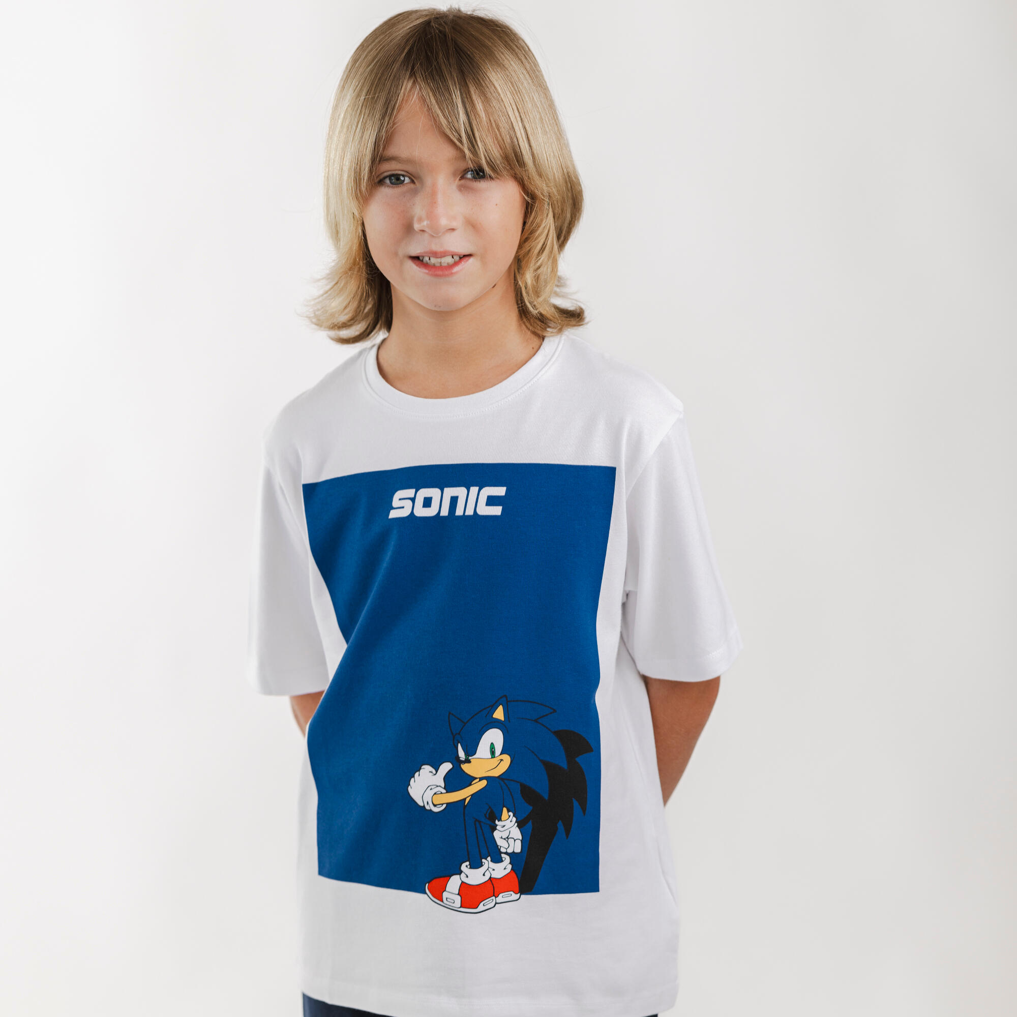 Samarreta Sonic Nen Blanc Cotó 2/8