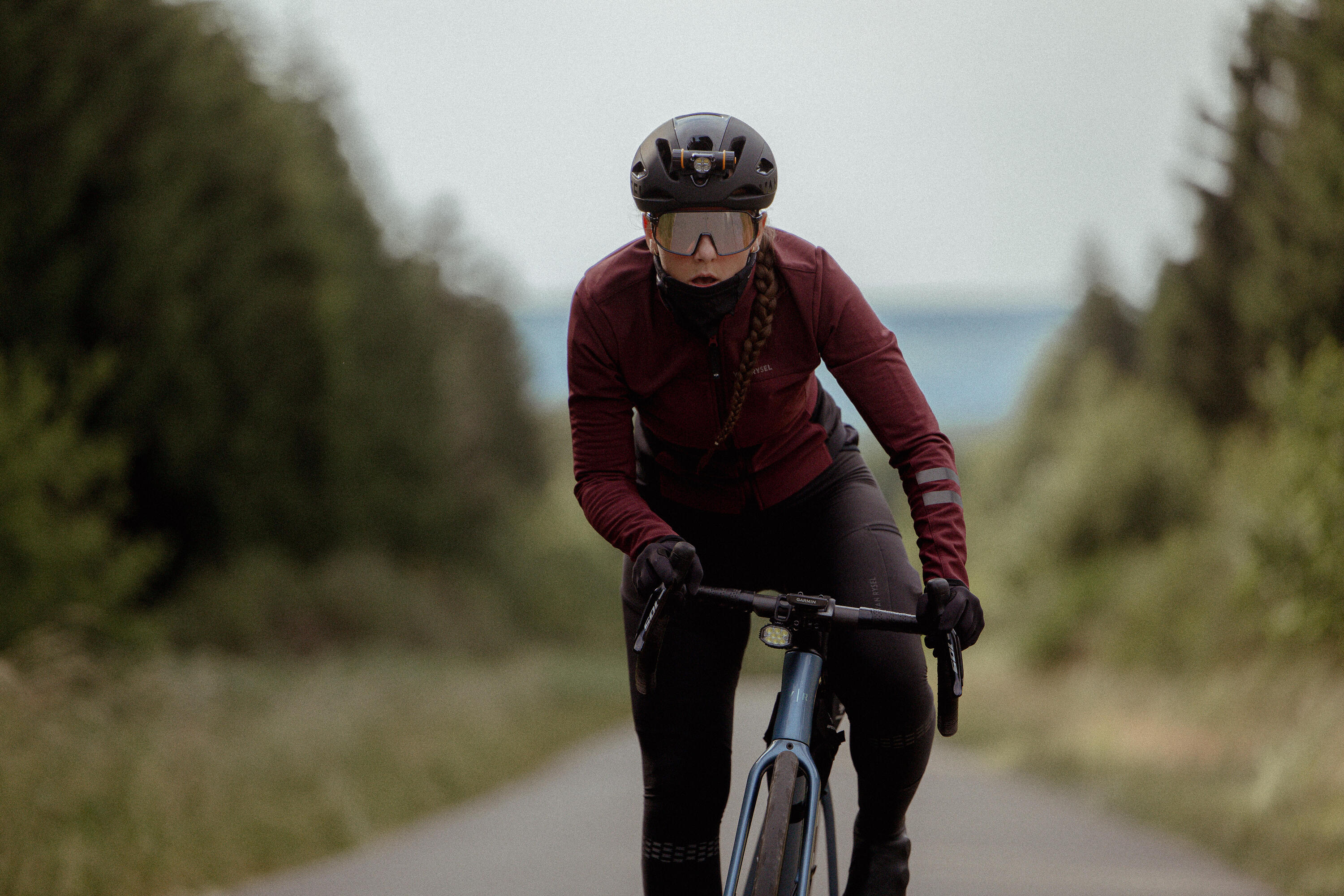 Manteau de vélo de route femme, Endurance 10/14