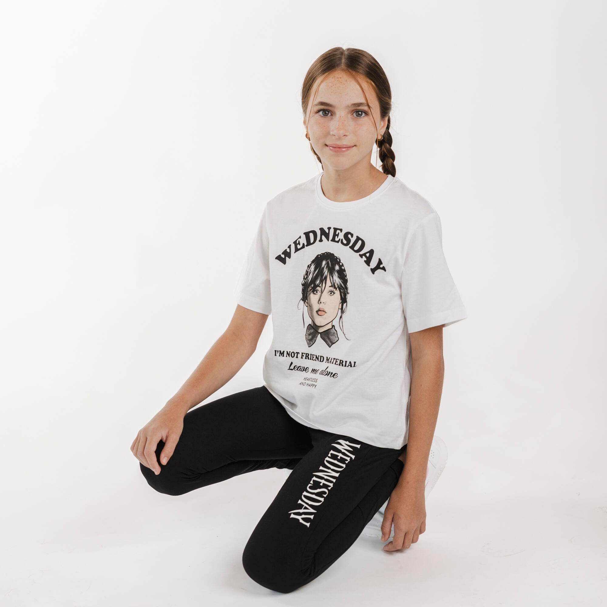 Camiseta algodón  Miércoles Niña blanca 3/3