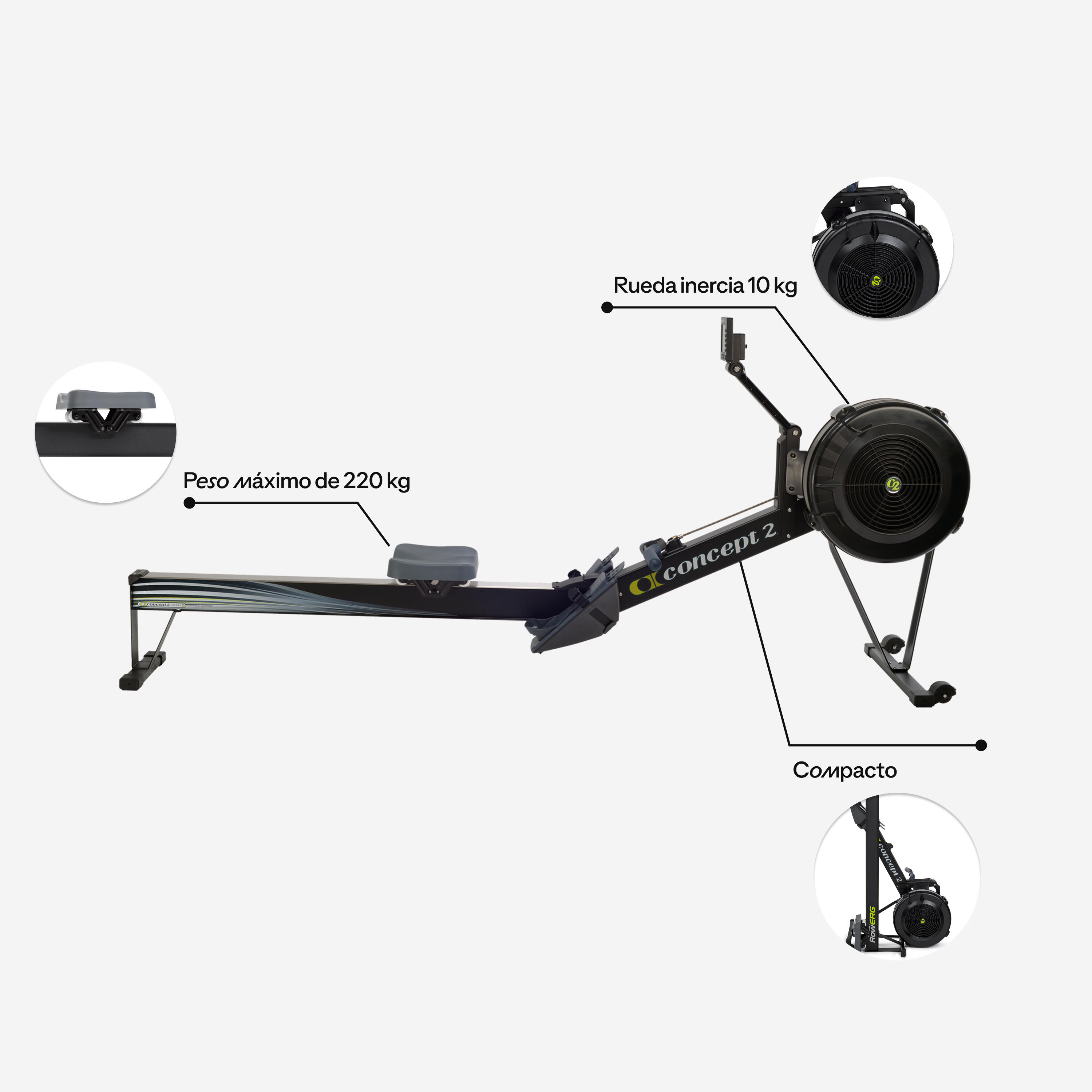 Segunda vida - Máquina de Remo D PM5 CONCEPT 2 2/6