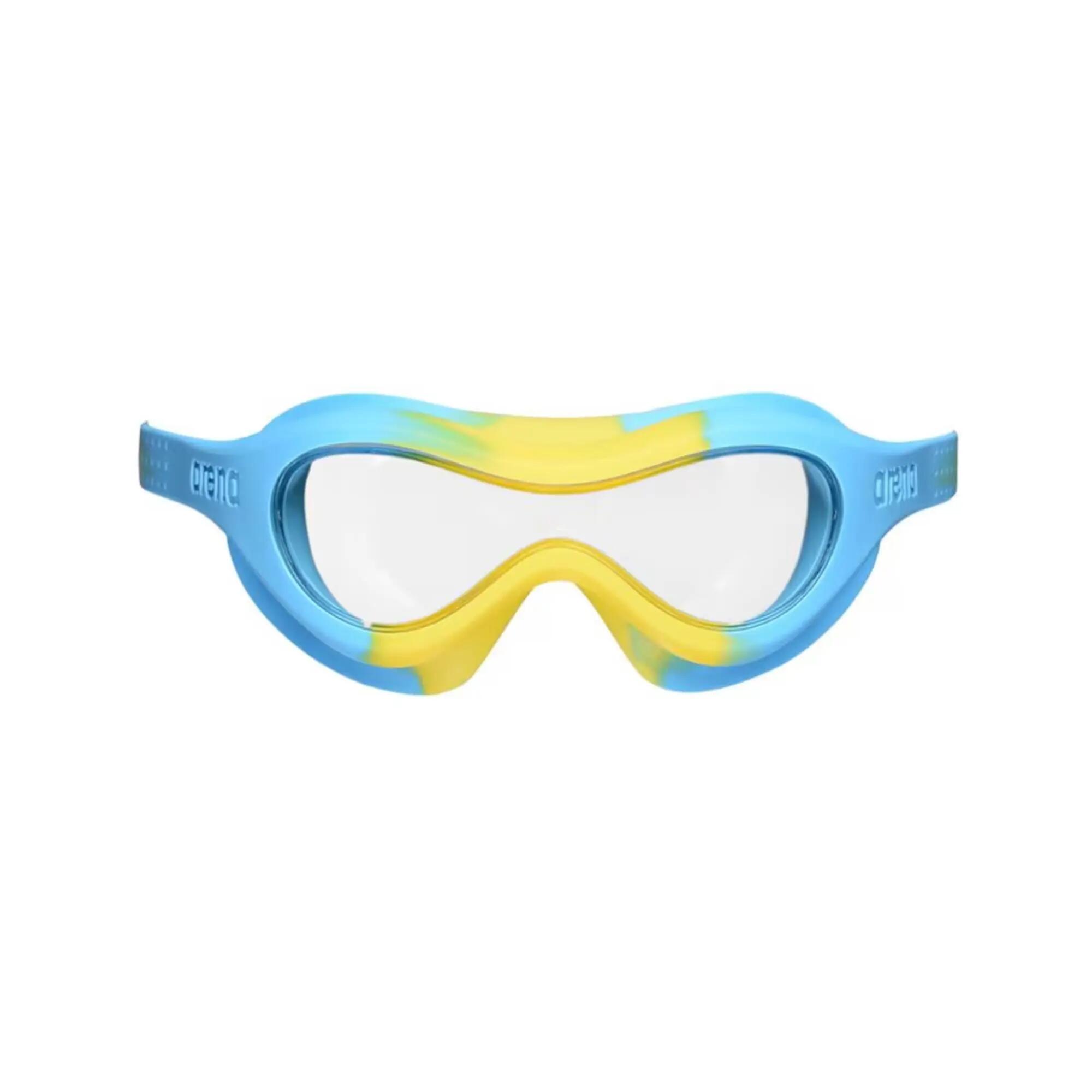 Ulleres Natació Spider Kids Mask Bicolor Celeste Groc CD 2/2