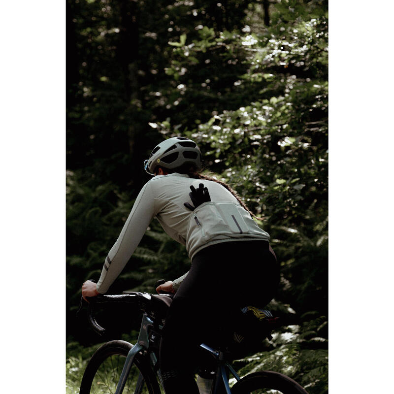 Dámský dres na silniční cyklistiku s dlouhým rukávem EDR