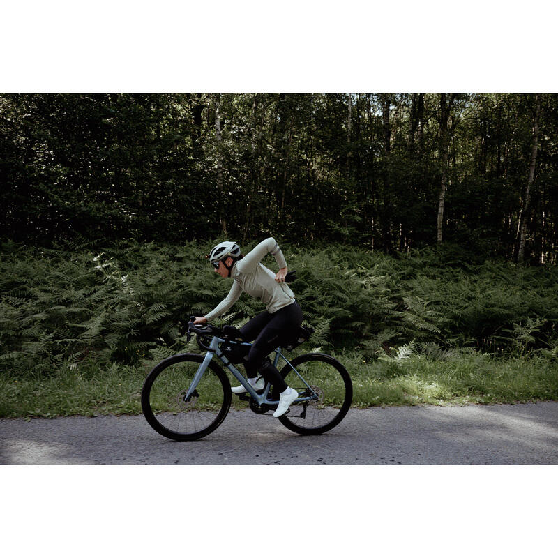 Dámský dres na silniční cyklistiku s dlouhým rukávem EDR