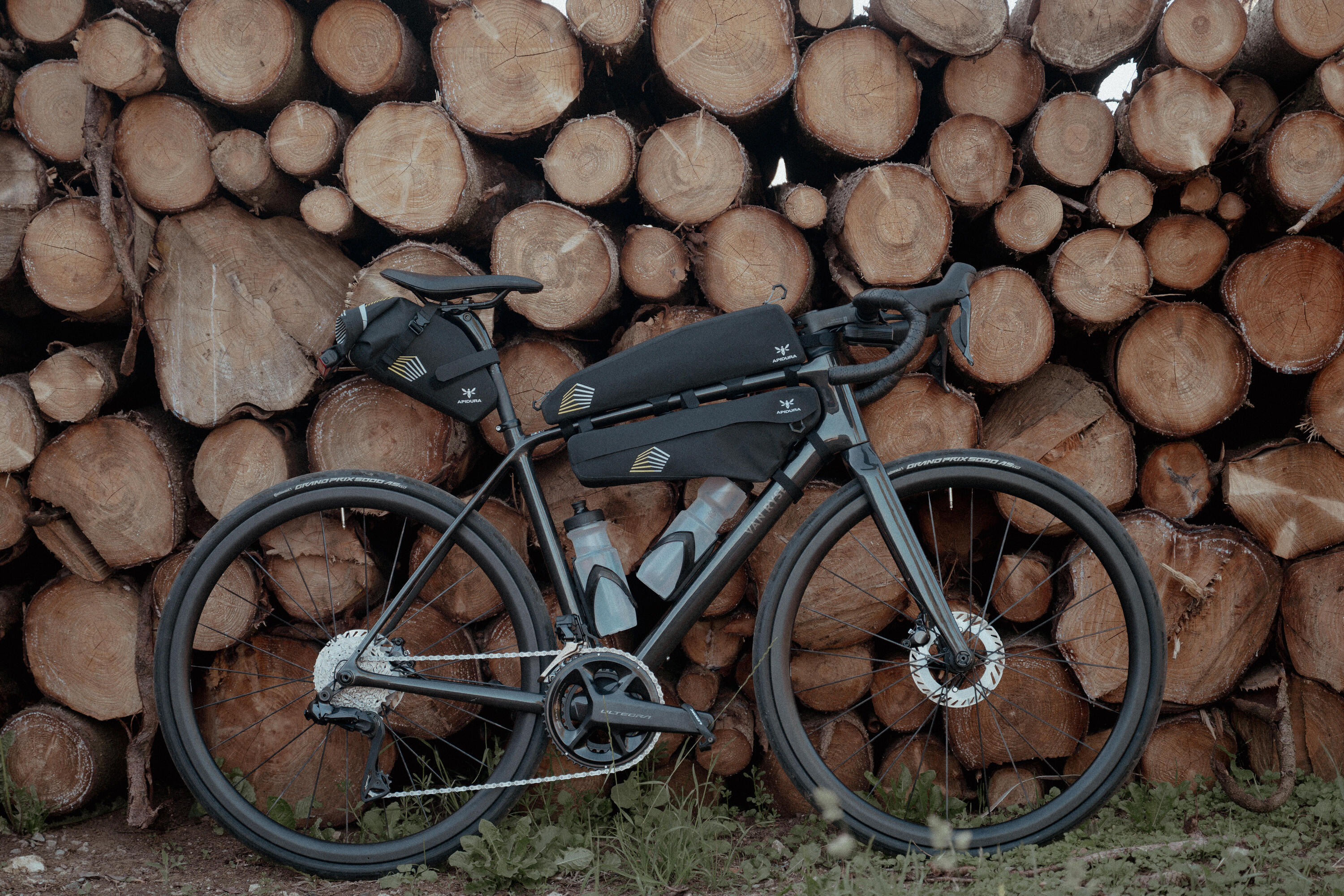 Vélo route endurance, Shimano Ultegra Di2, EDR CF ULTRA Vert kaki 13/17