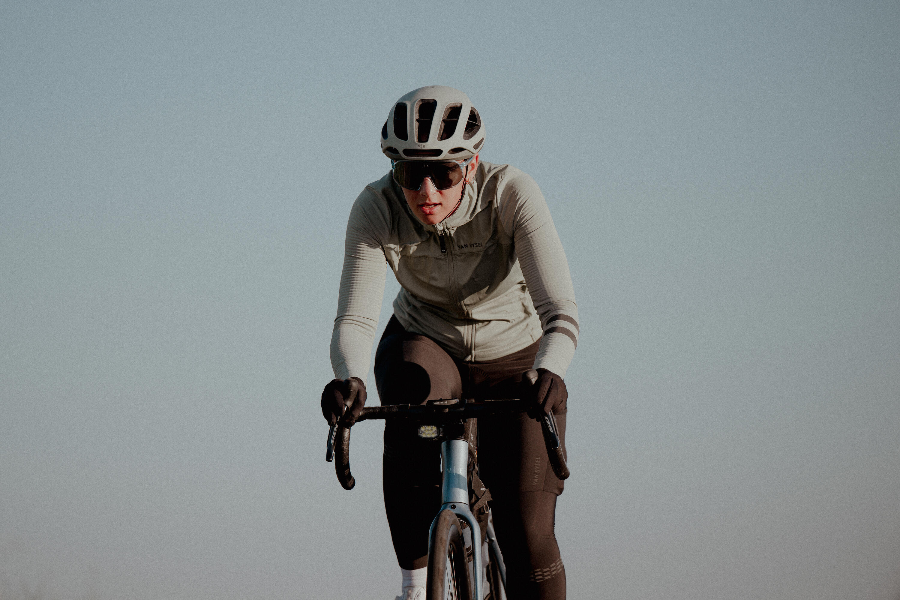 Ausdauer-Rennvelo, Shimano 105 Di2, EDR CF Ultra hellblau 15/16