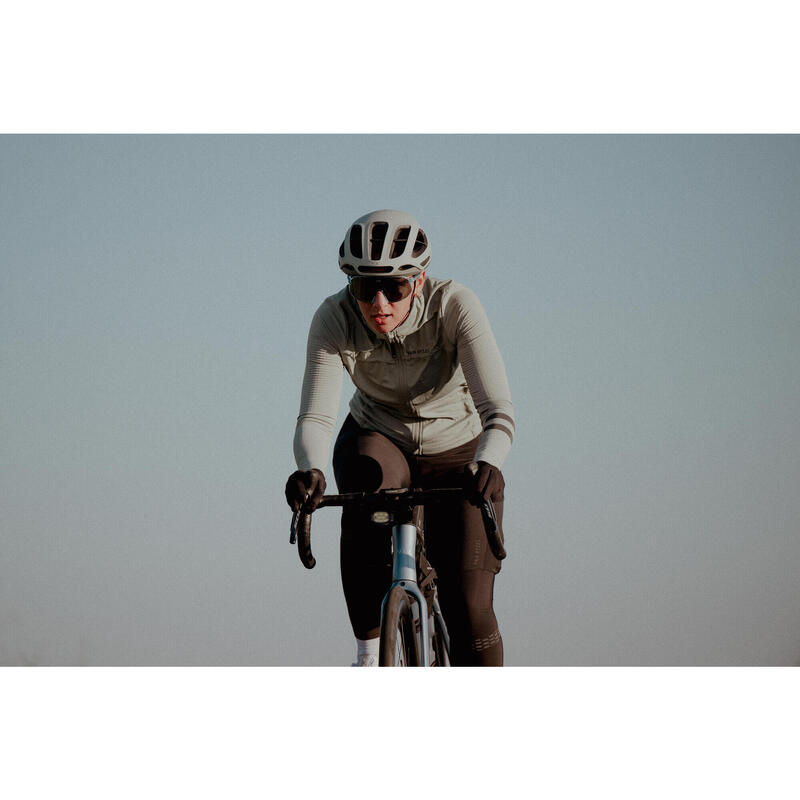Dámský dres na silniční cyklistiku s dlouhým rukávem EDR