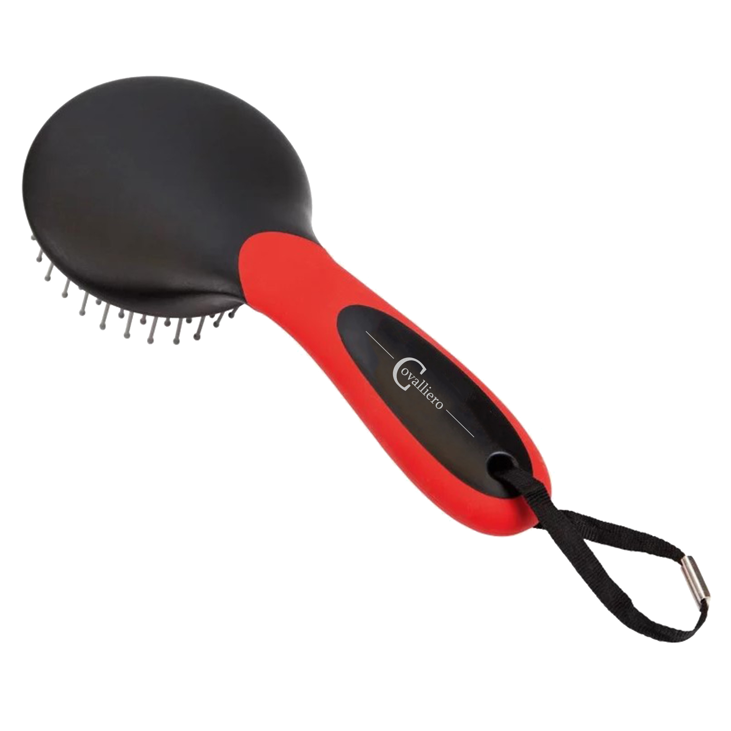 Brosse crinière et queue équitation covalliero noir et rouge - COVALLIERO