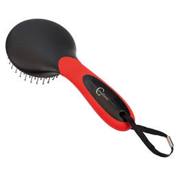 Brosse crinière et queue équitation Covalliero noir et rouge